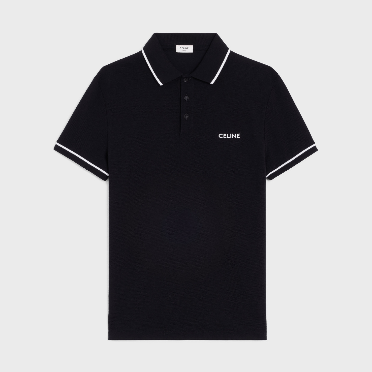 P289 C刺绣POLO衫黑