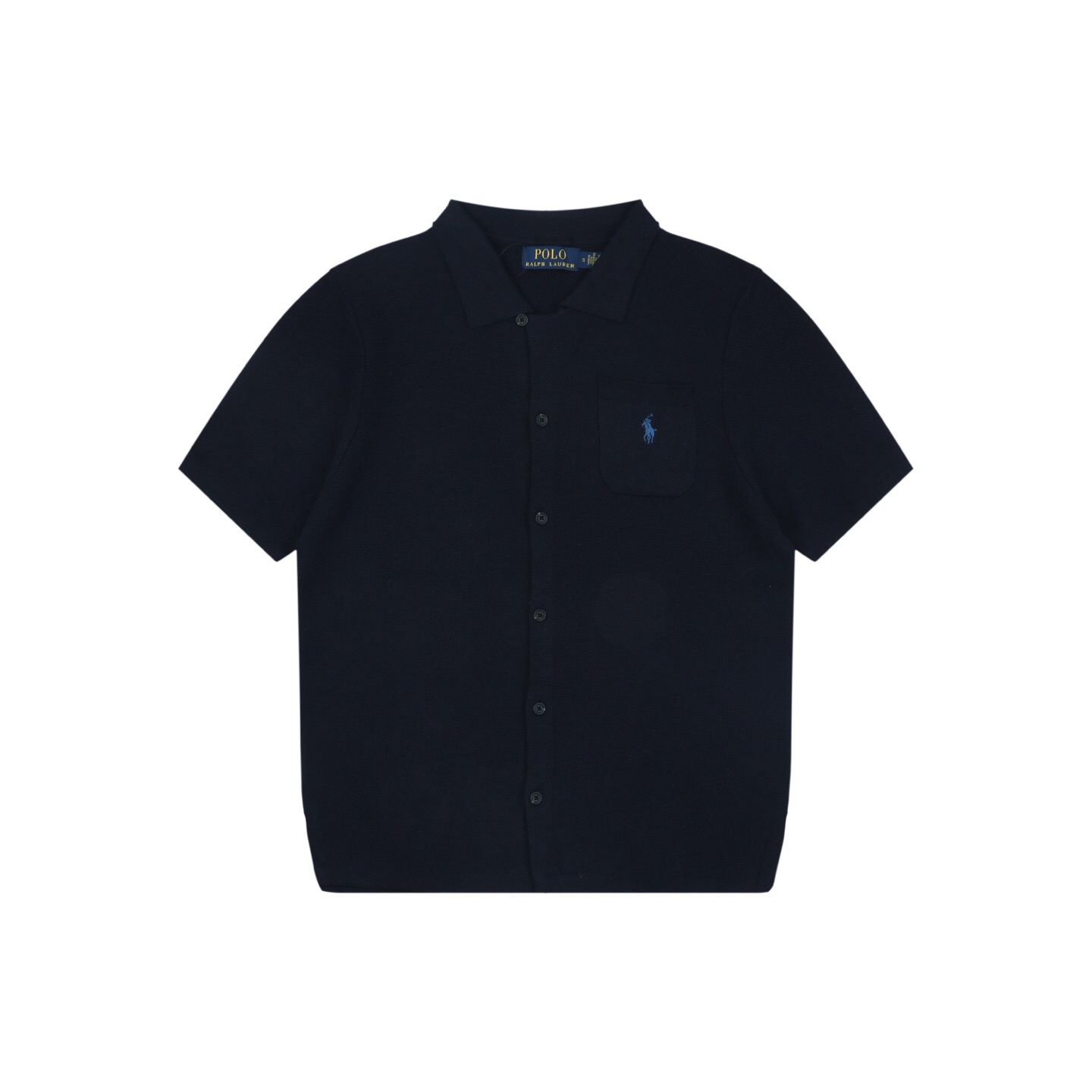 P239 蓝色刺绣小马POLO衫 黑色