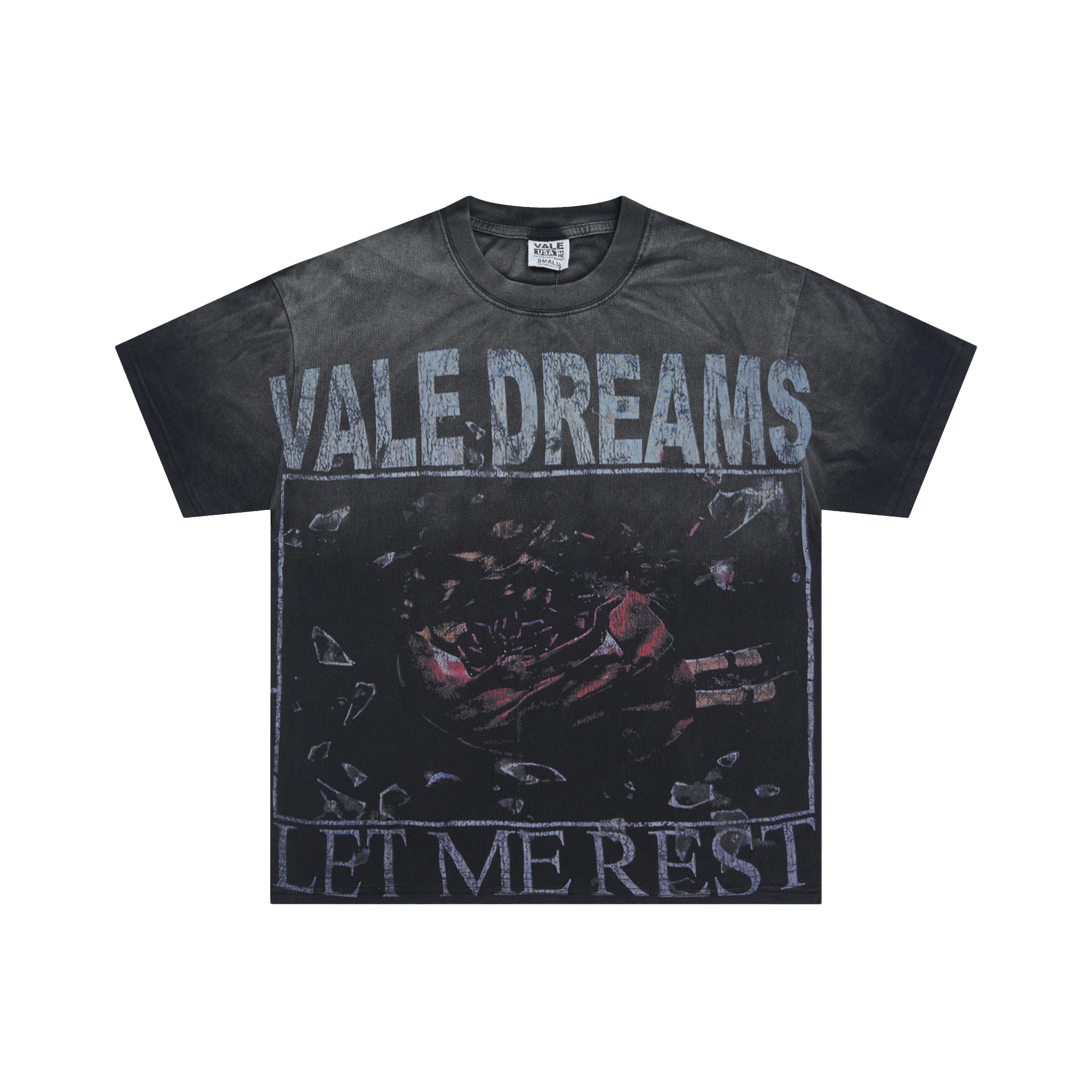 V527 Vale Forever Valley Sport Red Dress Vintage Cotton T-Shirt