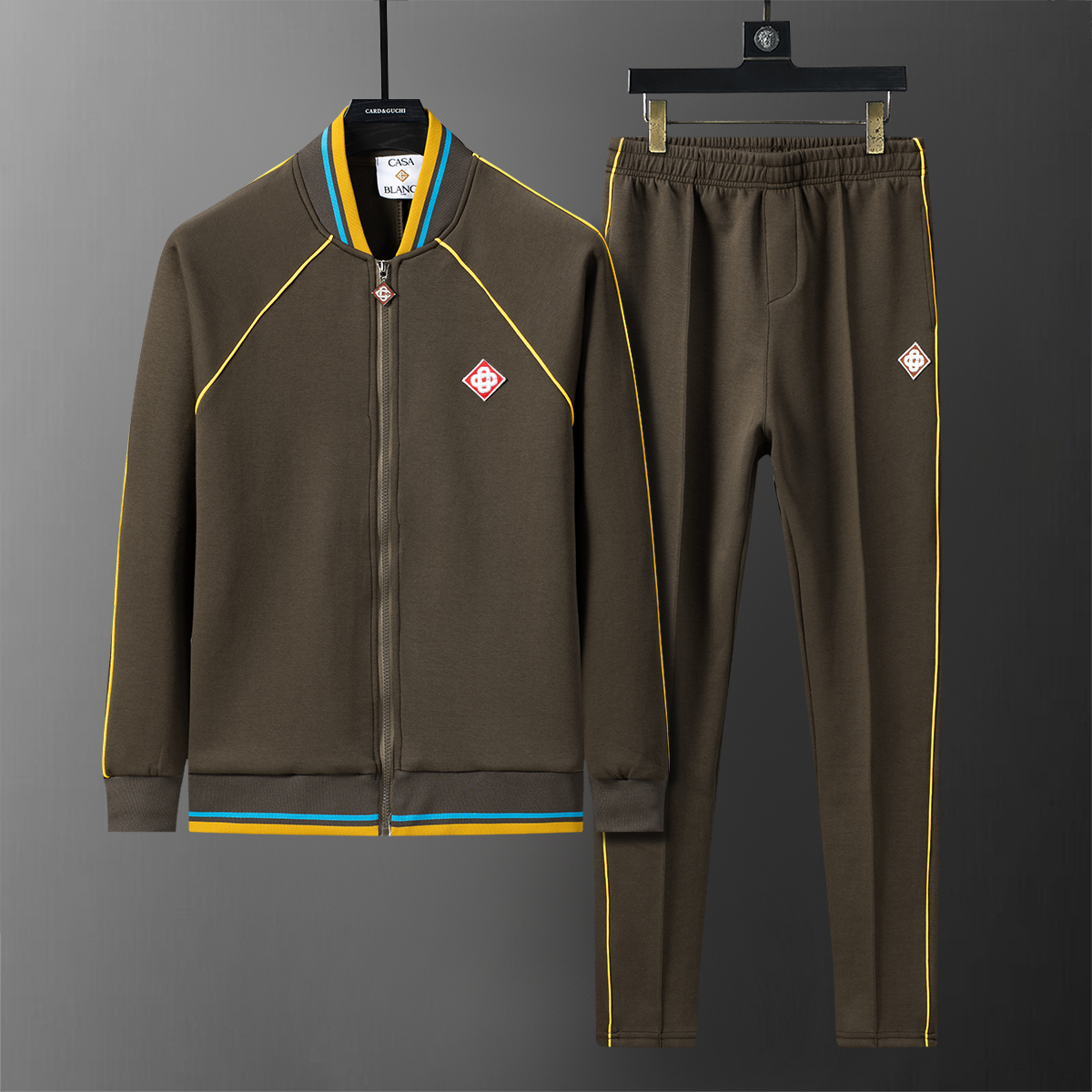 38126 Casablanca Baseball-Collar Sports Set 2026 - Brown, M-3XL