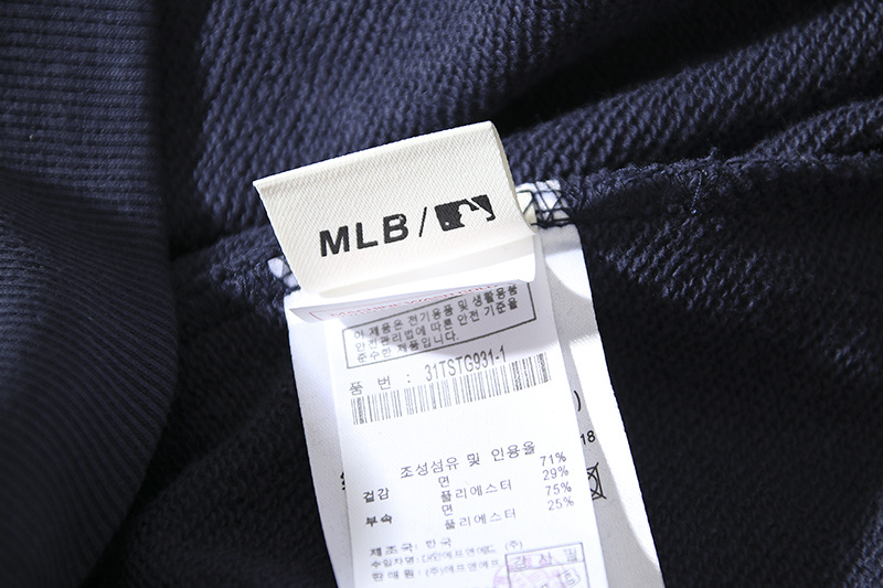 Y668916#   可扫码验证NY&MLB袖刺绣箭头印花纯棉圆领毛圈卫衣 黑色 白色 宝蓝色  M L XL XXL · image 11