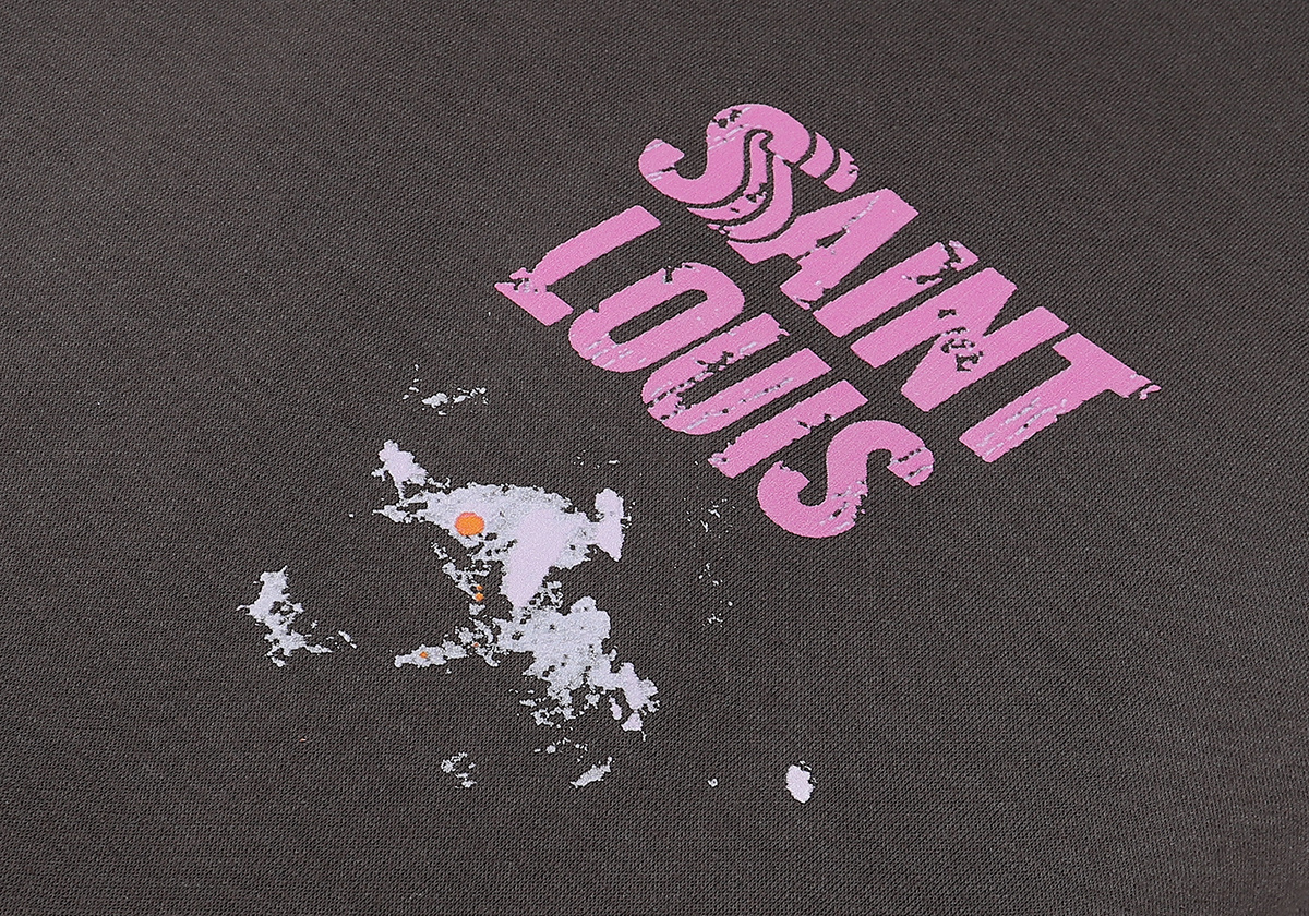 编号728 美式Saint Louis Paint Hoodie泼墨连帽加绒卫衣 · image 11