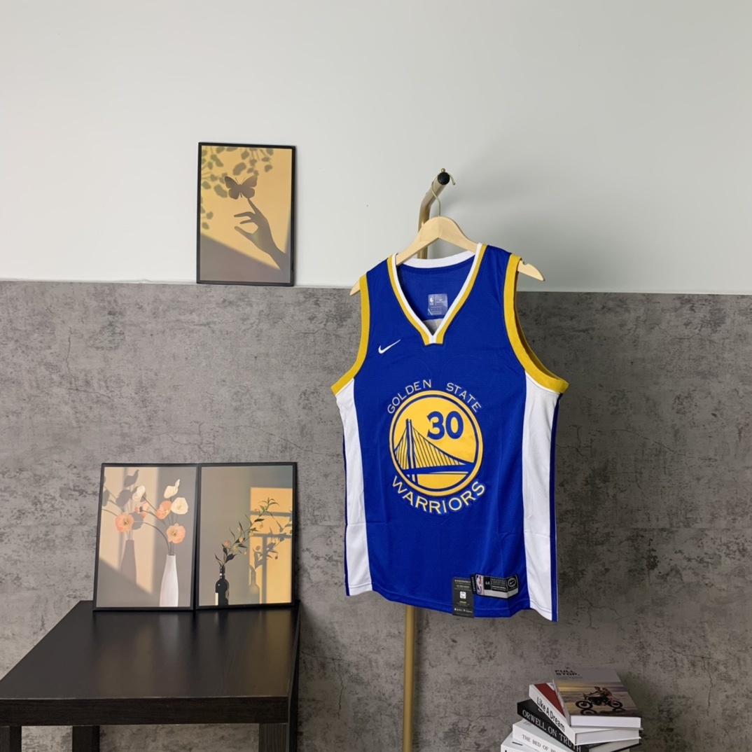 （款号S30）【顶级刺绣版本】挂拍图 Nike NBA 金州勇士队 库里30号球衣 顶级刺绣版本 -定制优质网眼布面料，原版克重，Dri-FIT 技术导湿速干，防静电处理 -字母数字均为高品质 · image 7