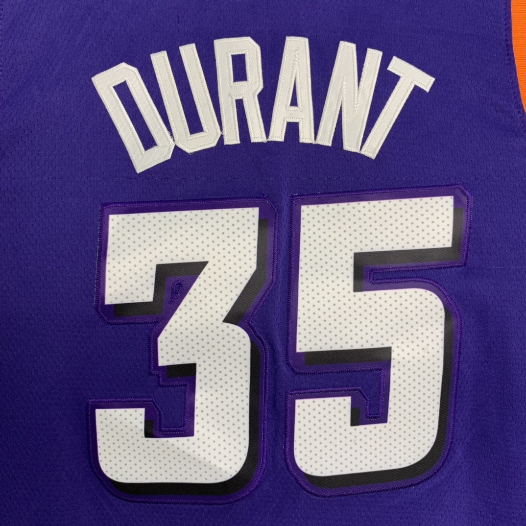 （款号S035）挂拍图 独家上新 NIKE NBA太阳杜兰特球衣 菲尼克斯队复古球衣22-23赛季最新款专柜zp一比一 NBA耐克nike篮球衣 球衣 超透气网眼面料 赶快入手字母和英文采用高 · image 7
