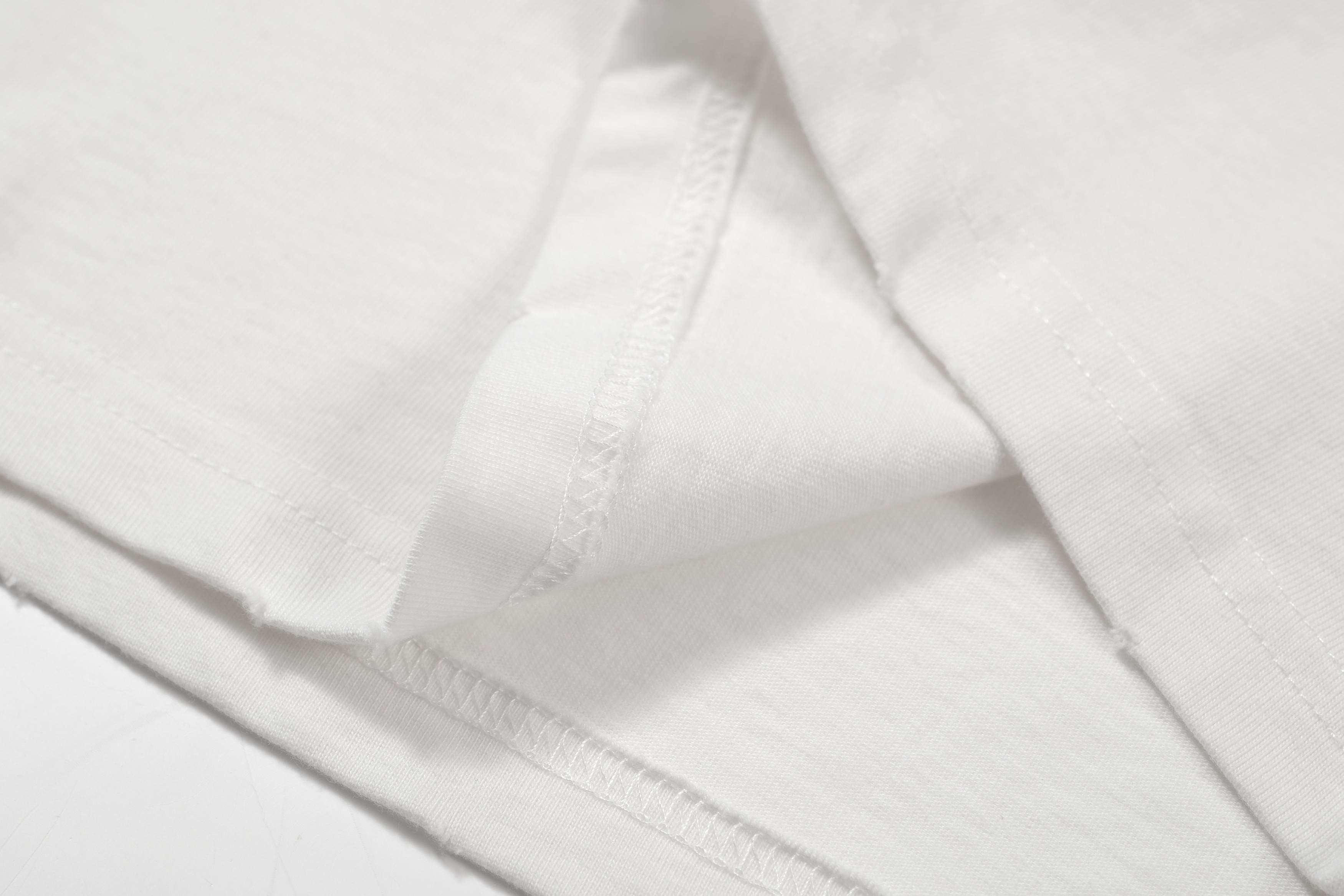 8010#032c ''CRUX'' OVERSIZED BOX-CUT 英文字母印花磨破短袖T恤 白色 S-XL · image 11