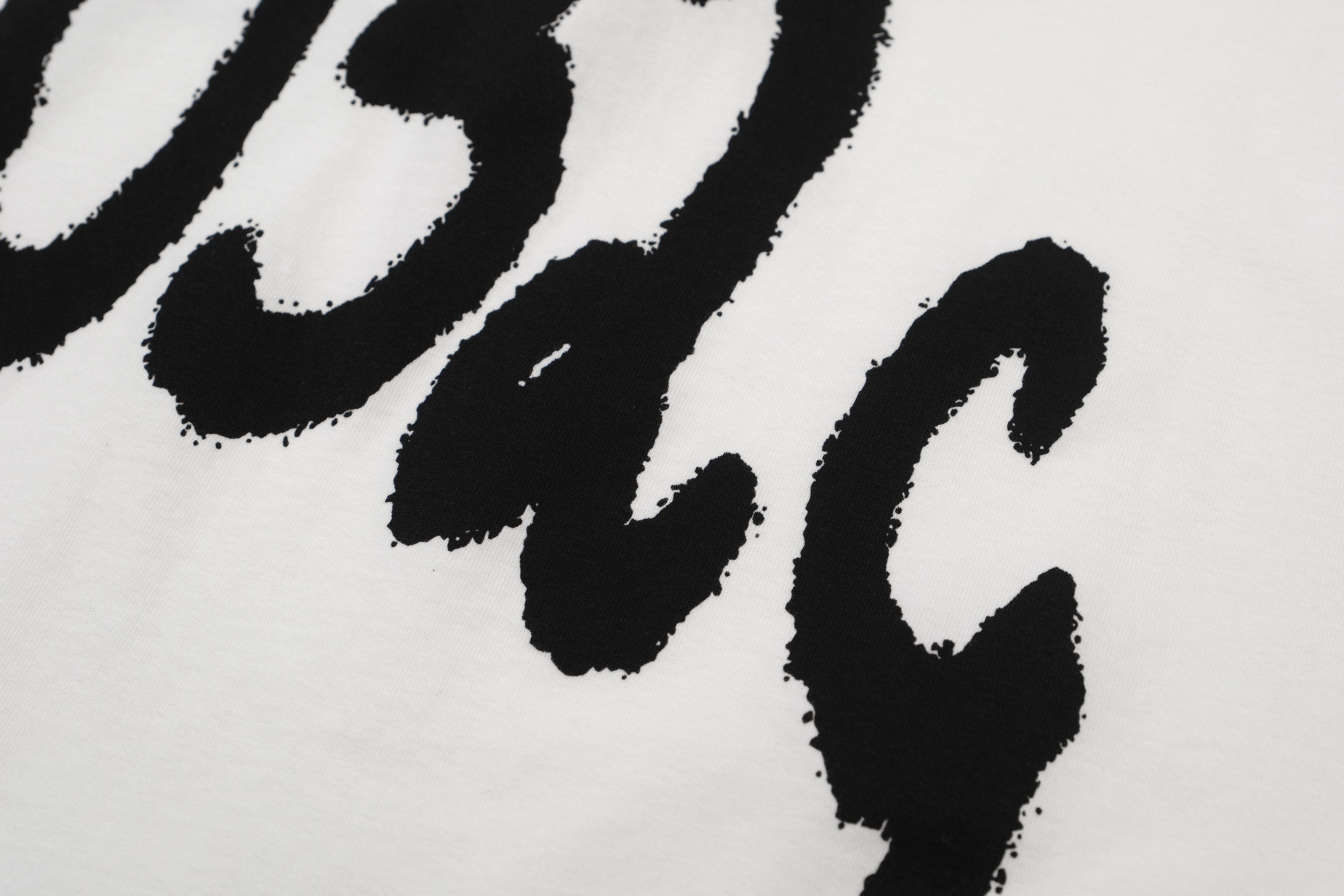 8012#032c"MAYHEM"   OVERSIZED 英文字母印花磨破短袖T恤 白色 S-XL · image 8
