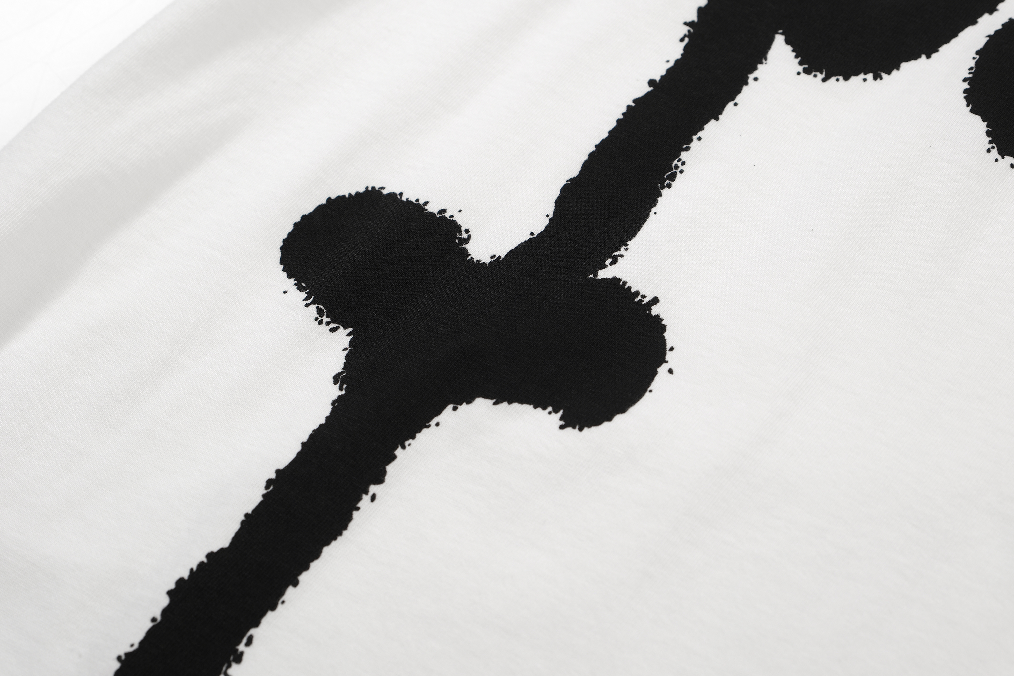 8012#032c"MAYHEM"   OVERSIZED 英文字母印花磨破短袖T恤 白色 S-XL · image 7