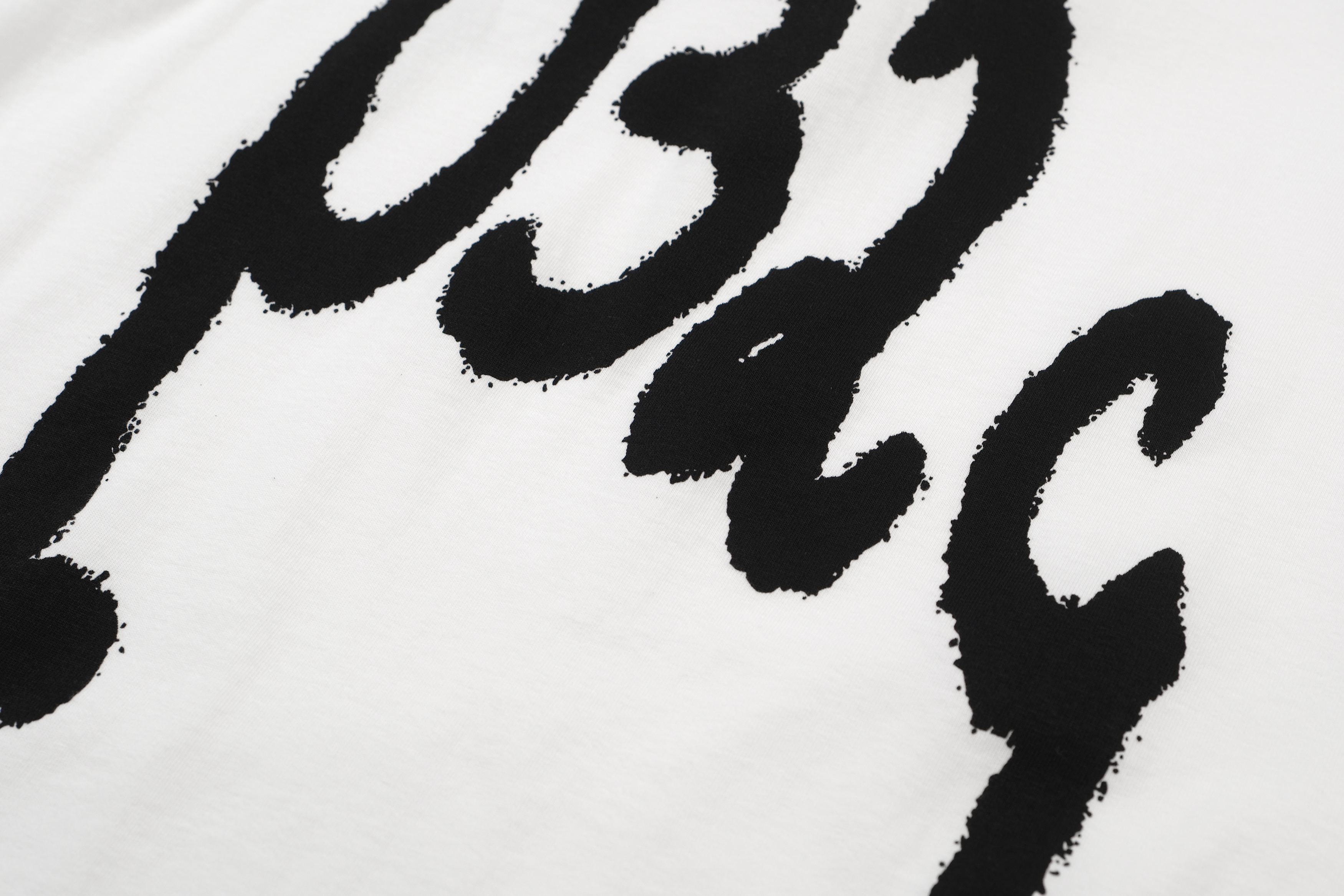 8012#032c"MAYHEM"   OVERSIZED 英文字母印花磨破短袖T恤 白色 S-XL · image 5