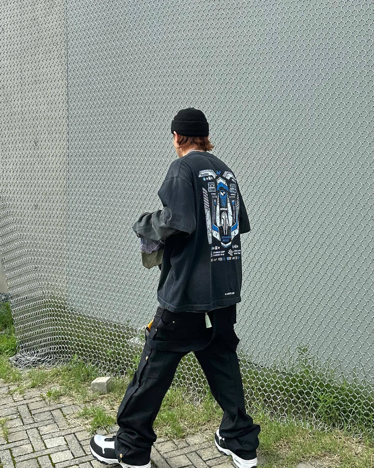 3437#NONNOD做旧印花短袖T恤 黑色 1码 2码 3码 · image 27