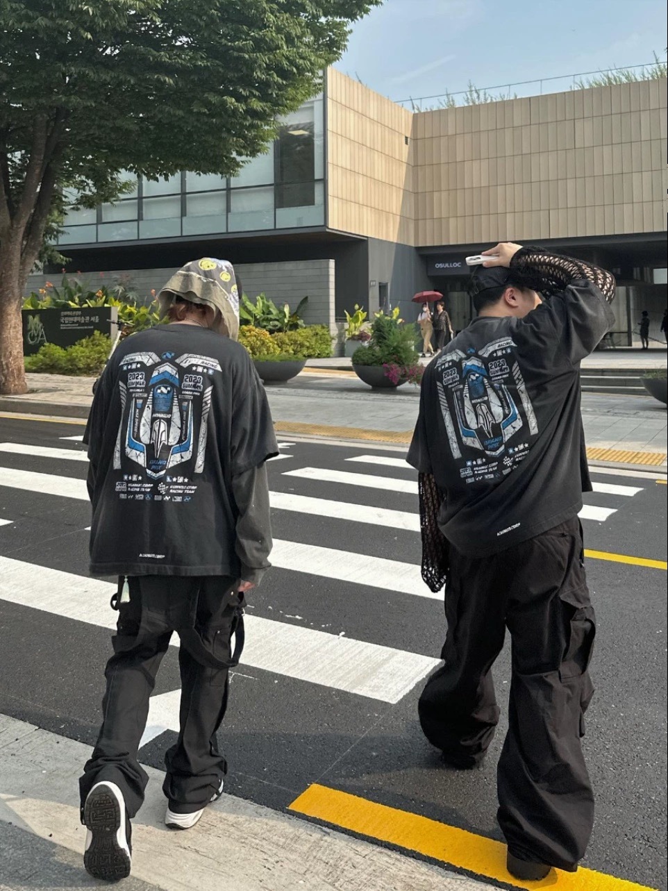 3437#NONNOD做旧印花短袖T恤 黑色 1码 2码 3码 · image 19