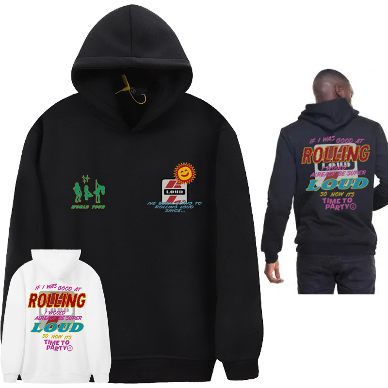 编号998 Rolling Loud Time to party Hoodie连帽加绒卫衣 · cover