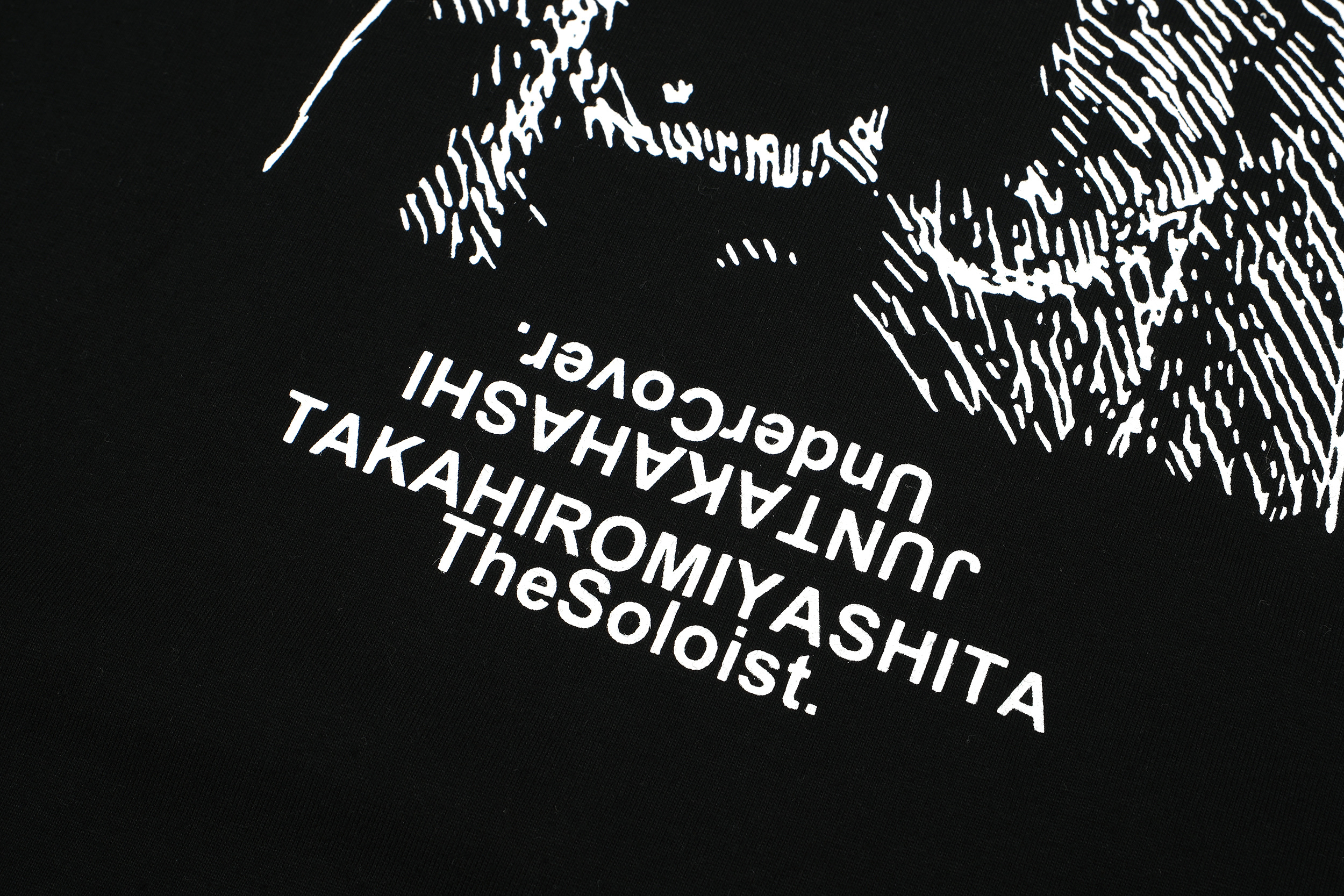 U880# Undercover 连体日月双面人印花短袖T恤 黑色 白色 S-XL码 · image 10