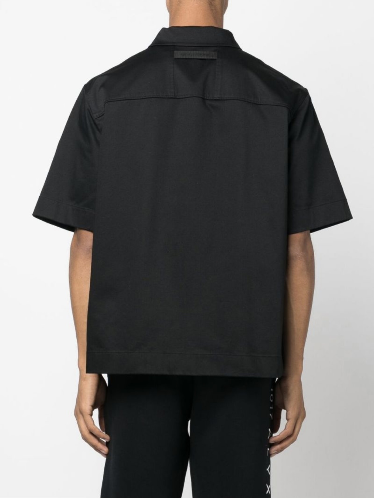 X1021# ALYX 1017 9SM 喷墨涂鸦logo机能拉链短袖衬衫 黑色 SML · image 22