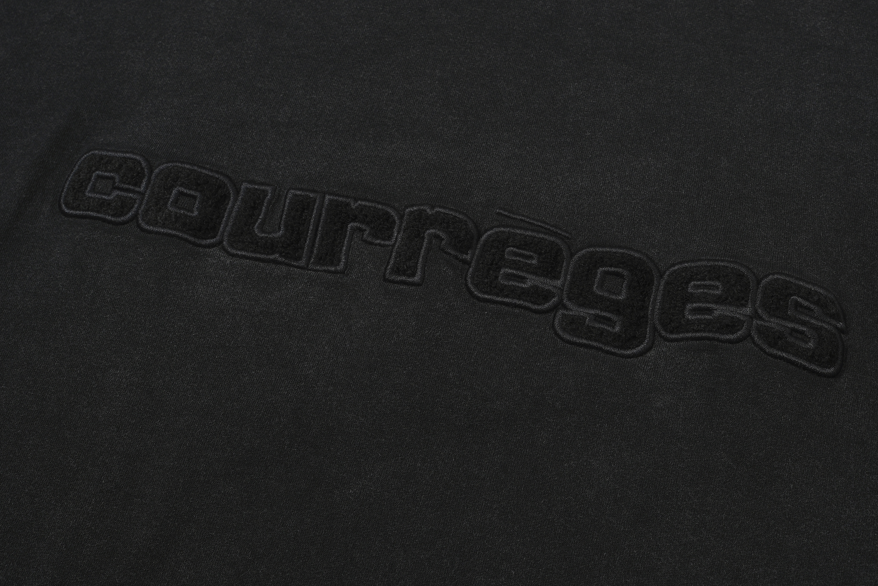 8070#Courreges做旧破洞LOGO字母短袖T恤 粉色 黑色 S-XL · image 12