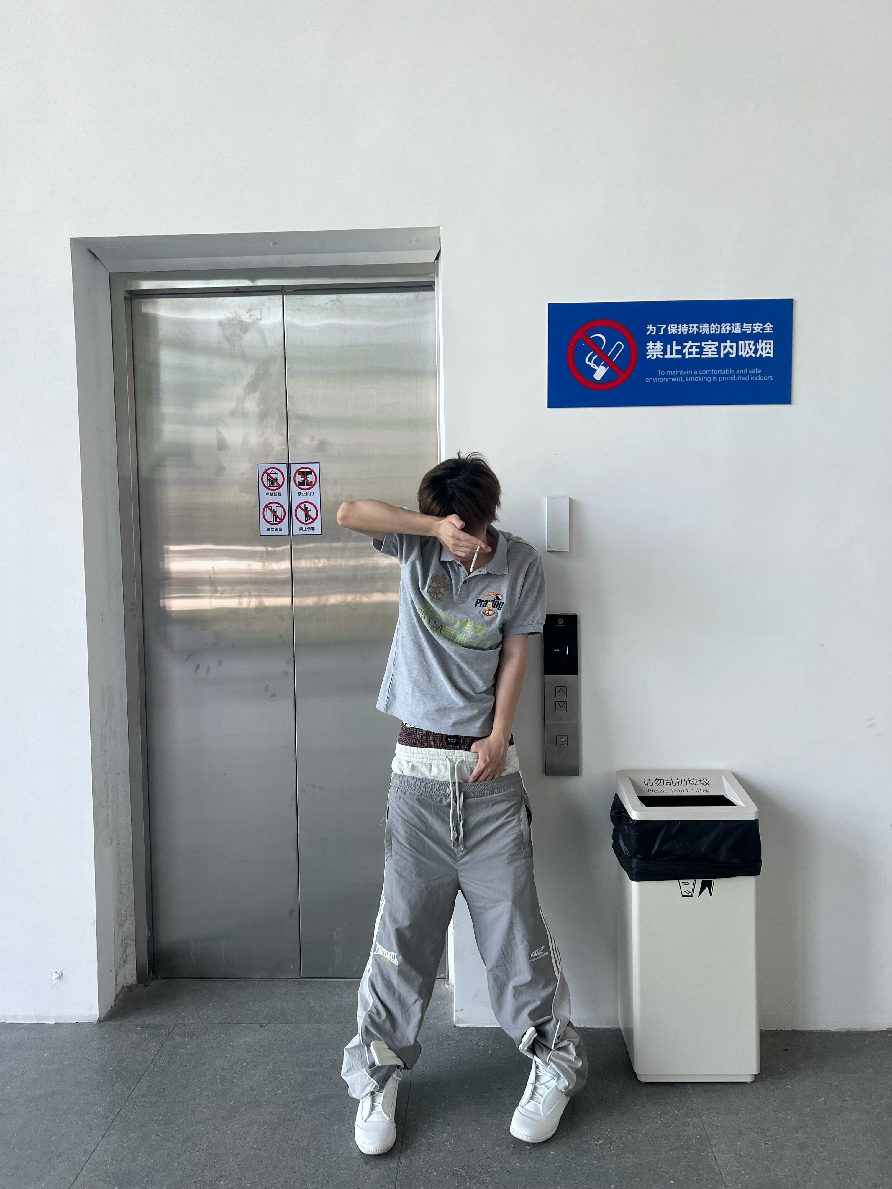676-6# praying 苦力标语刺绣翻领Polo短袖中文趣味短款T恤y2k · image 19
