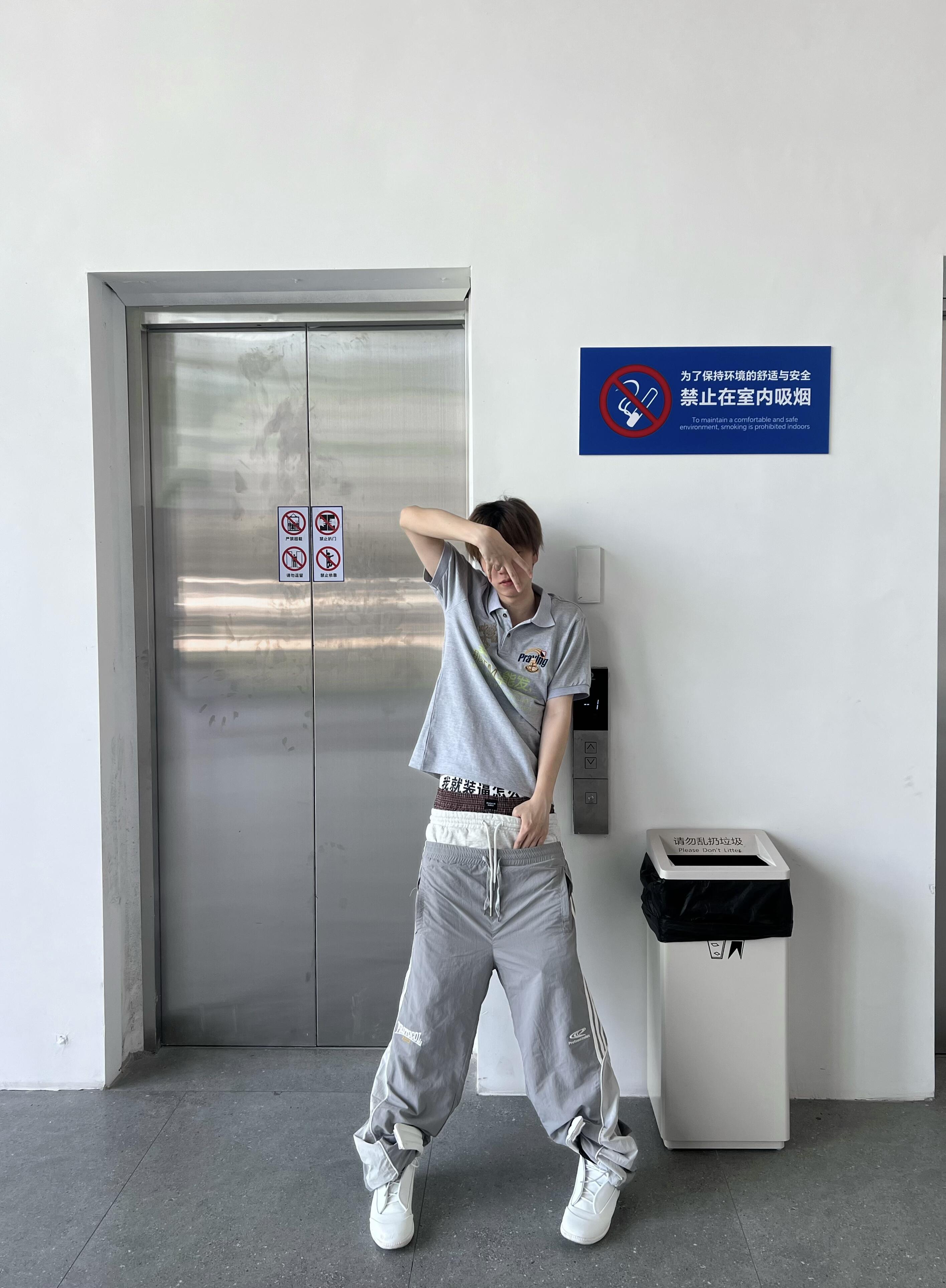 676-6# praying 苦力标语刺绣翻领Polo短袖中文趣味短款T恤y2k · image 22