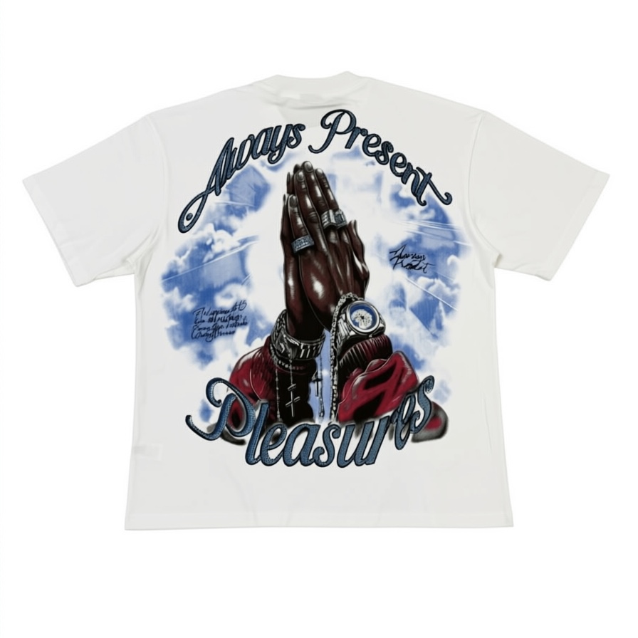 编号202       ALWAYS-PRESENT  Champion T-Shirt 2026美国洛杉矶最新街头潮牌印花烫钻短袖T恤 码数：S  M  L  XL · image 7