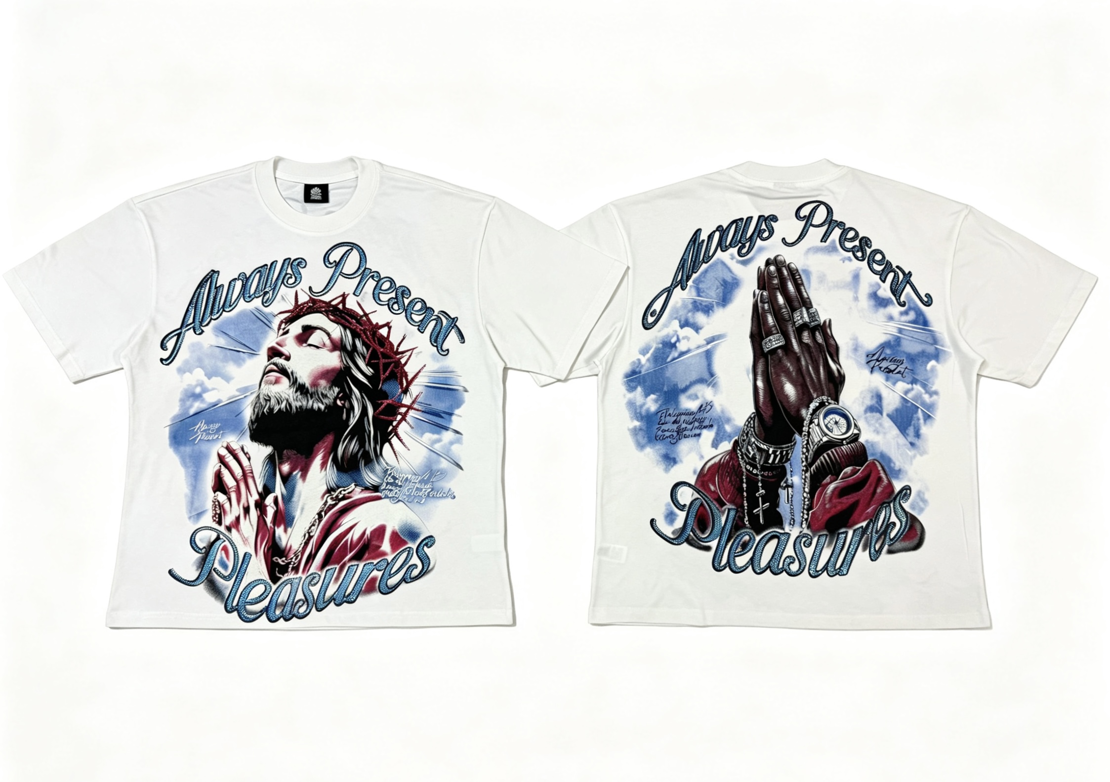 编号202       ALWAYS-PRESENT  Champion T-Shirt 2026美国洛杉矶最新街头潮牌印花烫钻短袖T恤 码数：S  M  L  XL · cover