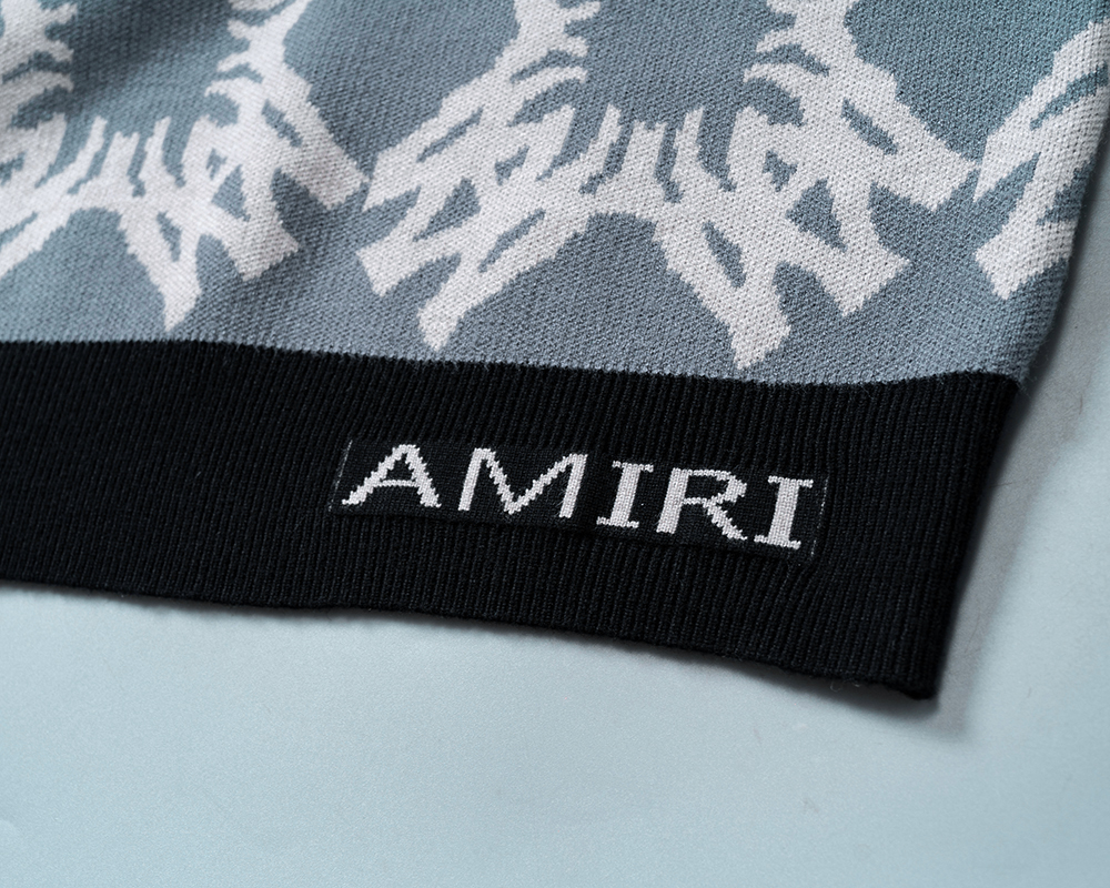 55012#AMIRI 2026年秋冬新款  套头毛衣 官网同步 M-3XL 灰色 · image 7