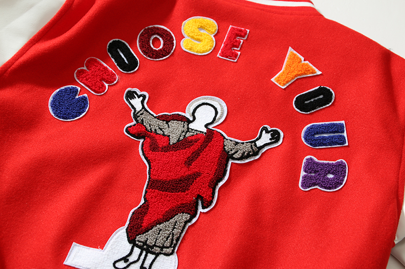 款号3021    詹姆斯同款Price Stadium Jacket重工全刺绣工艺棒球运动夹克外套 · image 8