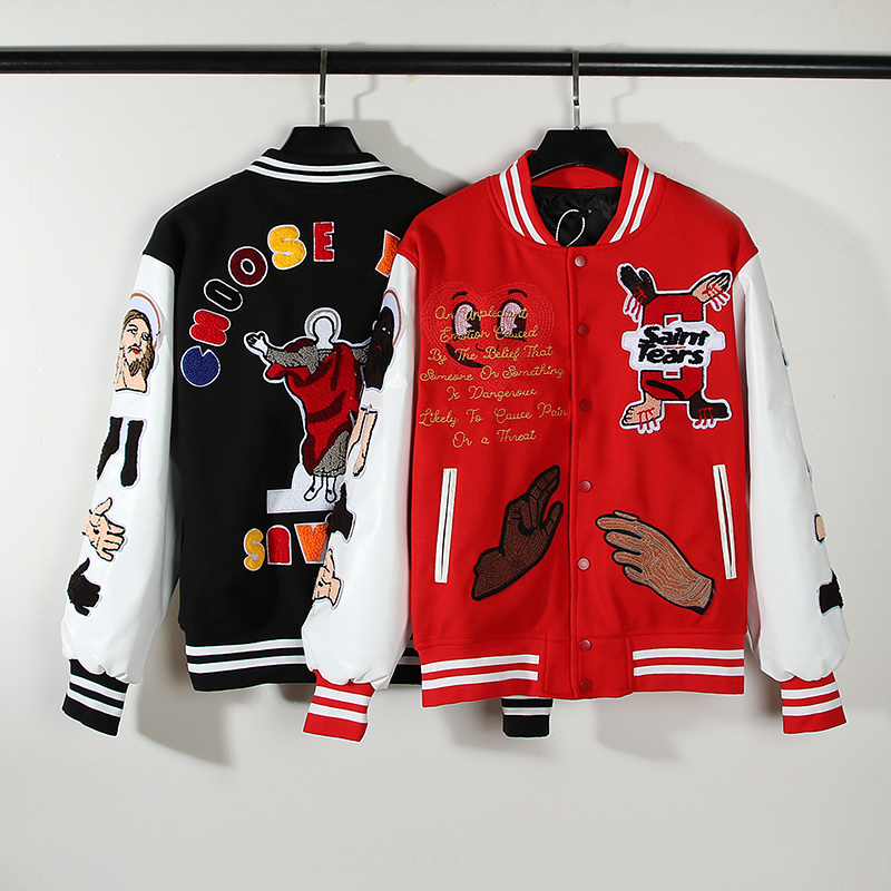 款号3021    詹姆斯同款Price Stadium Jacket重工全刺绣工艺棒球运动夹克外套 · image 10