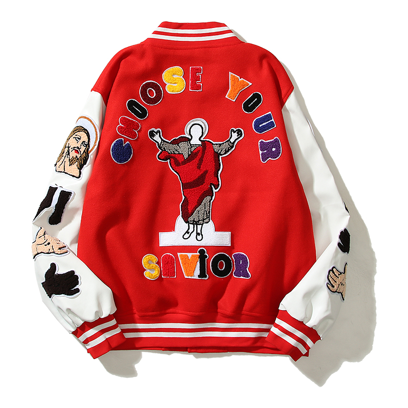 款号3021    詹姆斯同款Price Stadium Jacket重工全刺绣工艺棒球运动夹克外套 · image 18