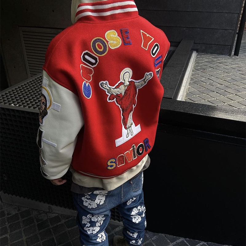 款号3021    詹姆斯同款Price Stadium Jacket重工全刺绣工艺棒球运动夹克外套 · image 33