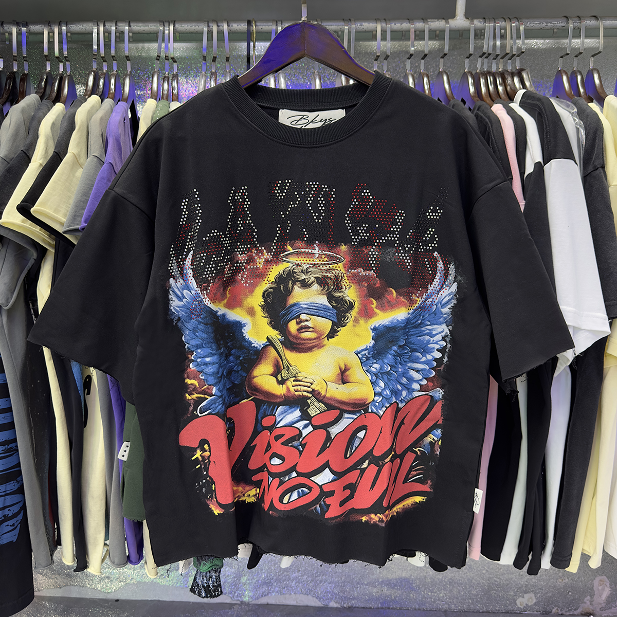 编号BK055，Bkys Saints Cropped Tee · image 17