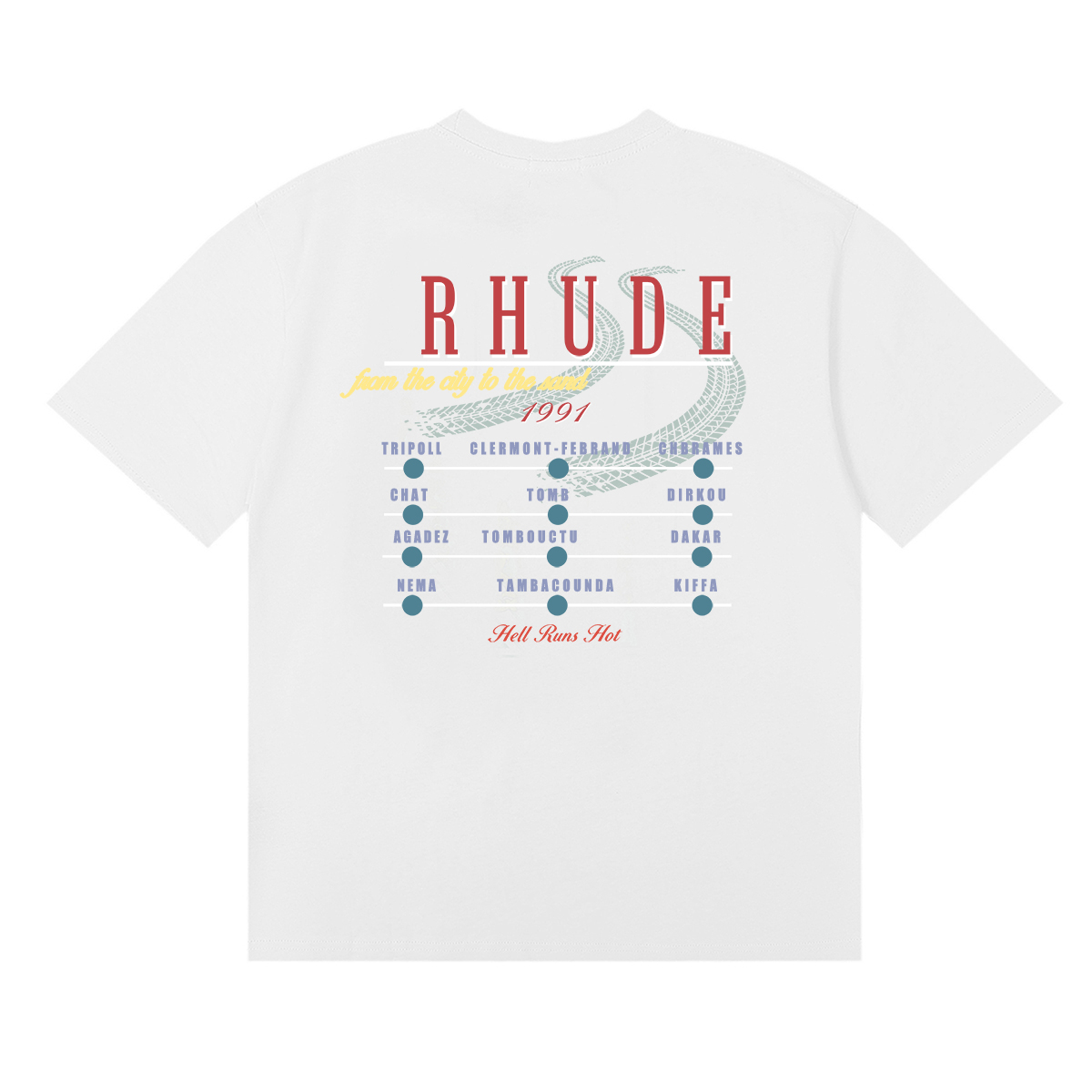 编号50217，Rhude Desert Decides graphic-print T-shirt · image 6