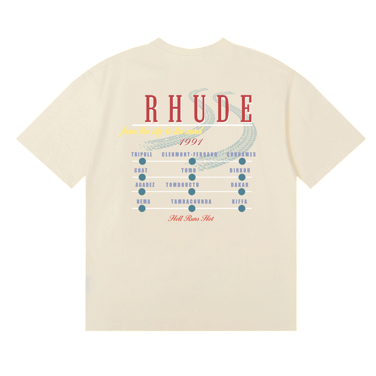 编号50217，Rhude Desert Decides graphic-print T-shirt · image 8