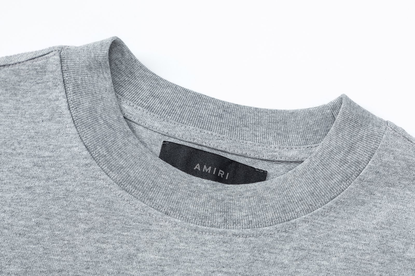 7118-02#,AMIRI经典骨头印花圆领长袖衫，采用300克重面料，颜色：黑色，花灰色，尺码：S M L XL · image 10