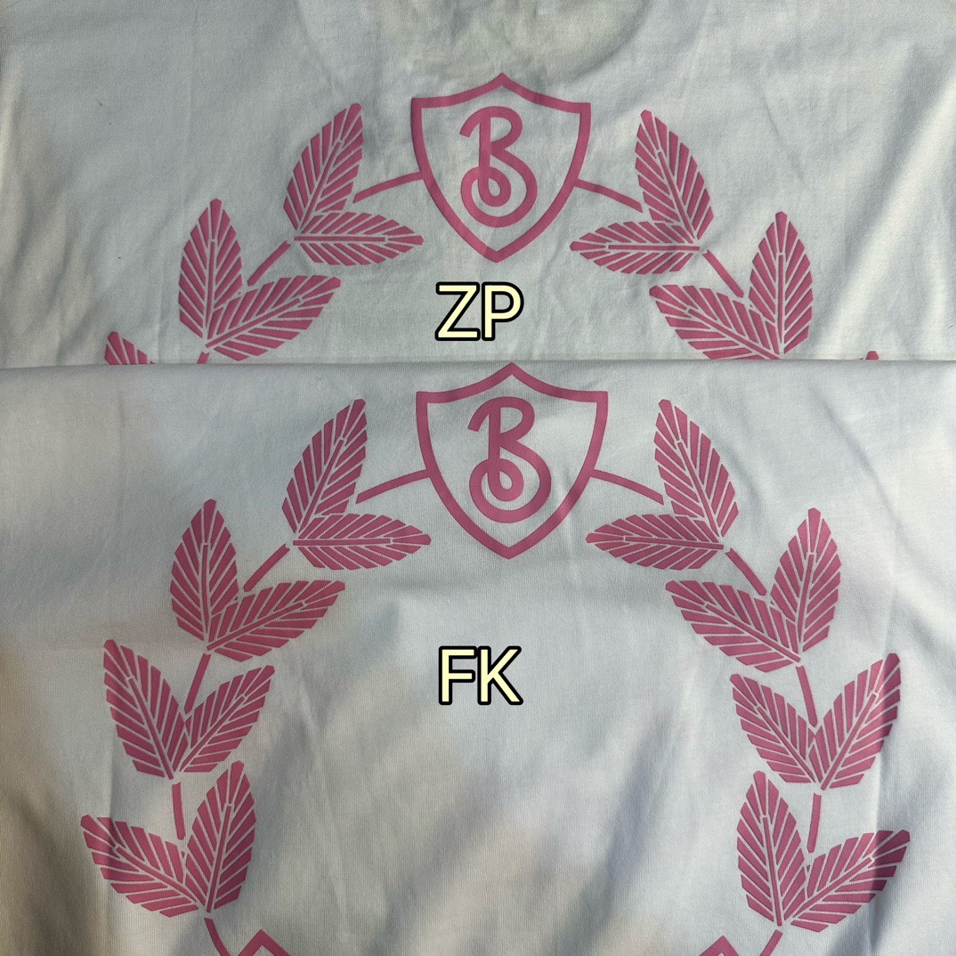 P219 BR粉色橡树叶印花短袖白色 · image 10