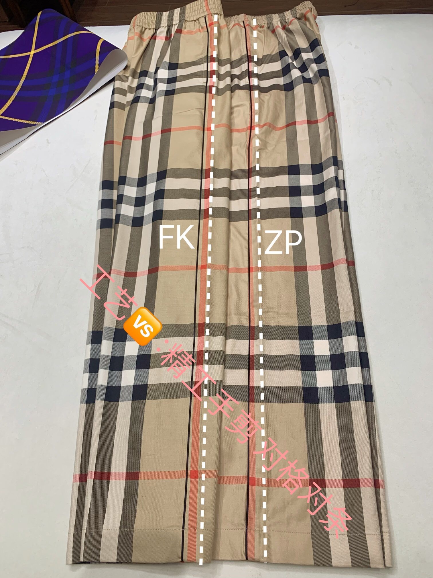 P349 R格纹棉质斜纹休闲裤（Women） · image 6