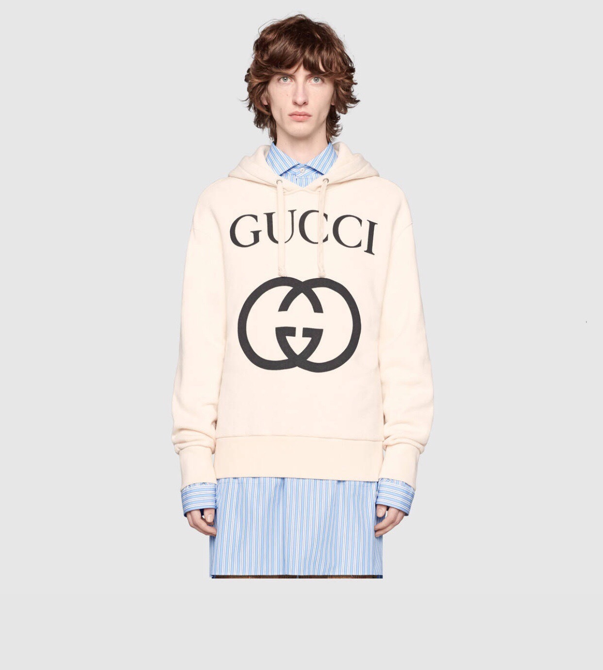 P369 G双环连帽衫杏色 · image 12