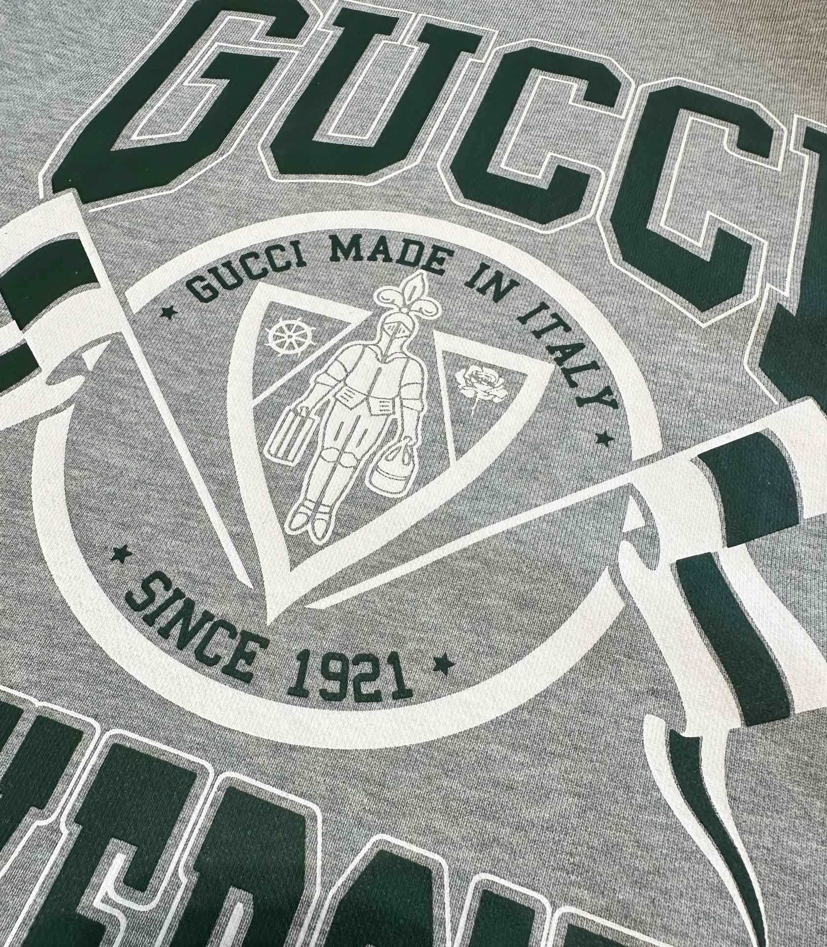 P359 骑士字母印花卫衣灰色 · image 5