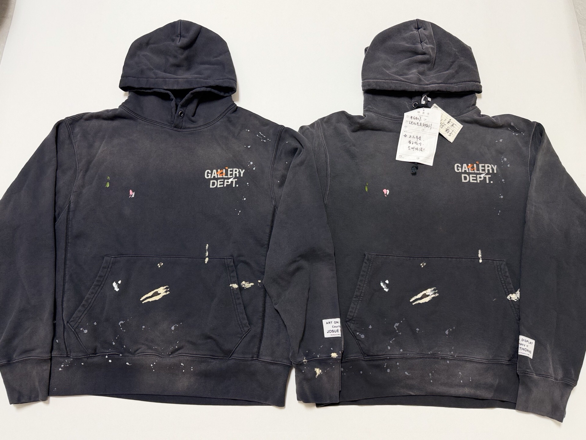P359 黑色做旧泼墨帽衫 · image 13