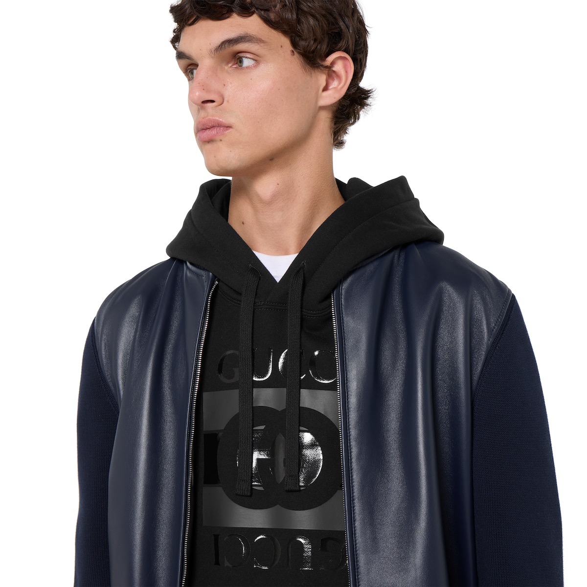 P389 Black Double G Large Print Hoodie · image 15
