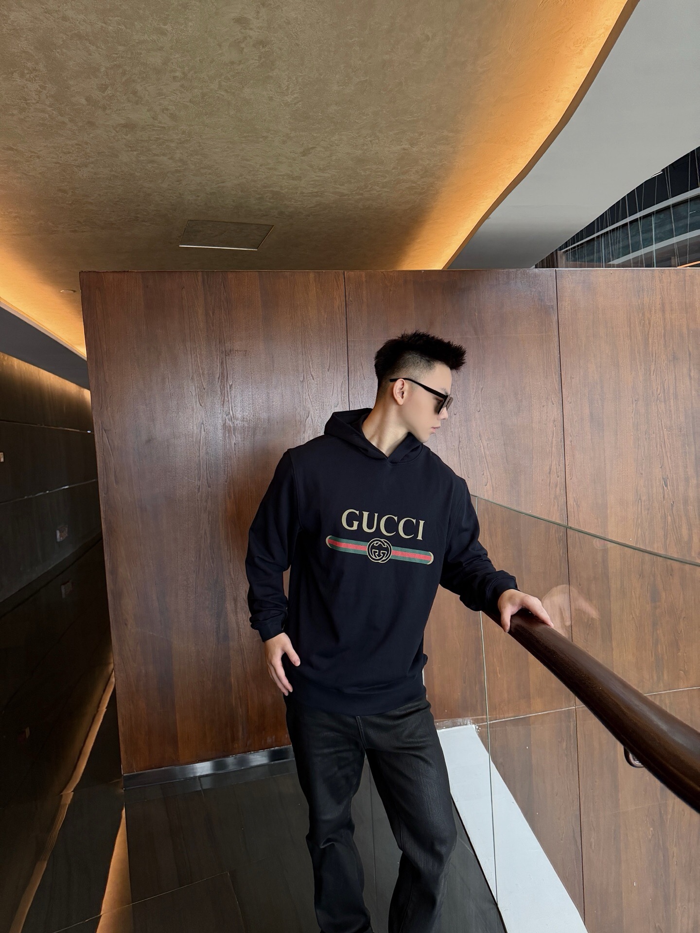 P389 Classic Interlocking Double G Printed Hoodie · image 15