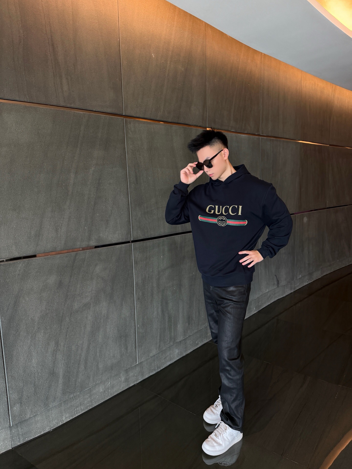 P389 Classic Interlocking Double G Printed Hoodie · image 14