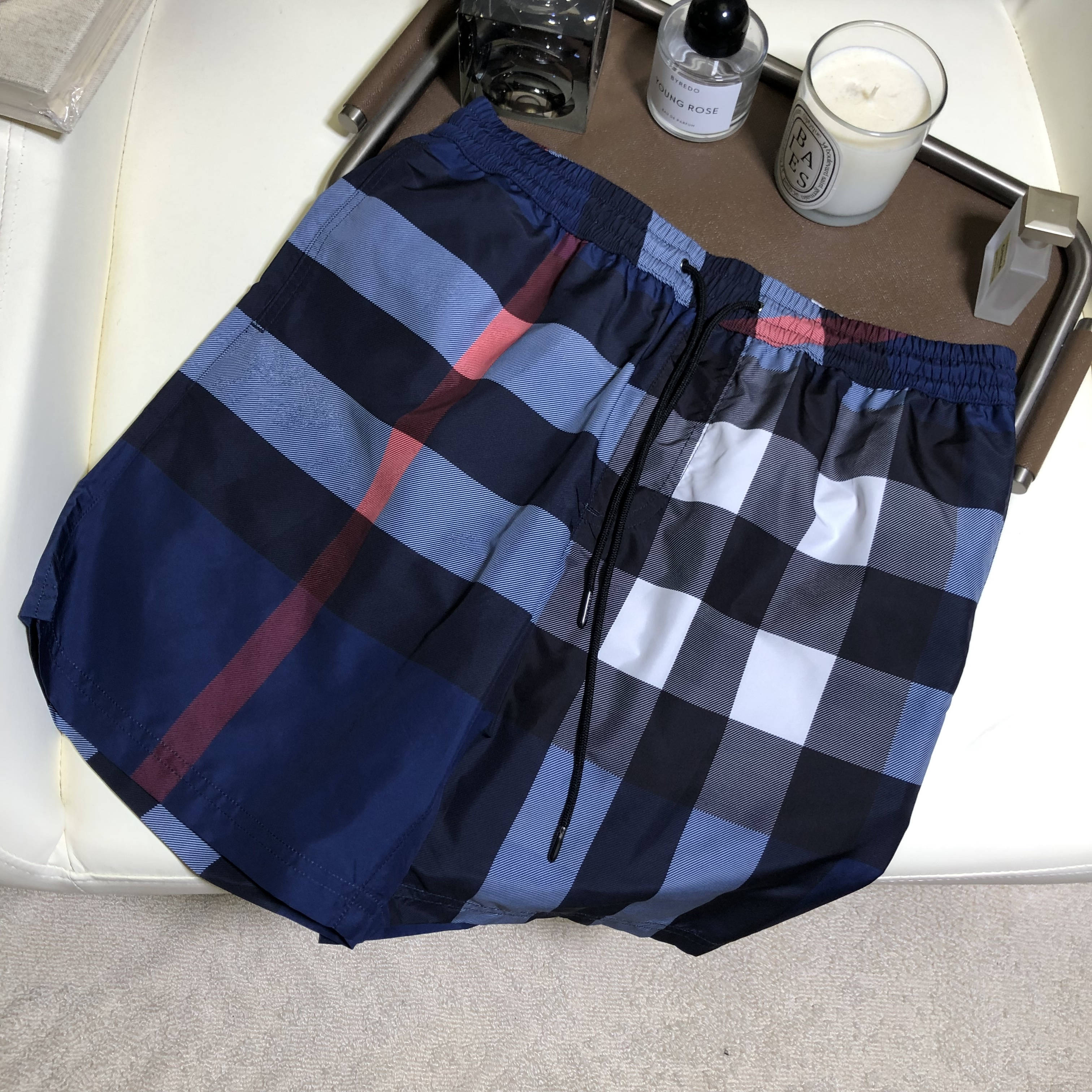 P309 Plaid shorts in blue · image 5