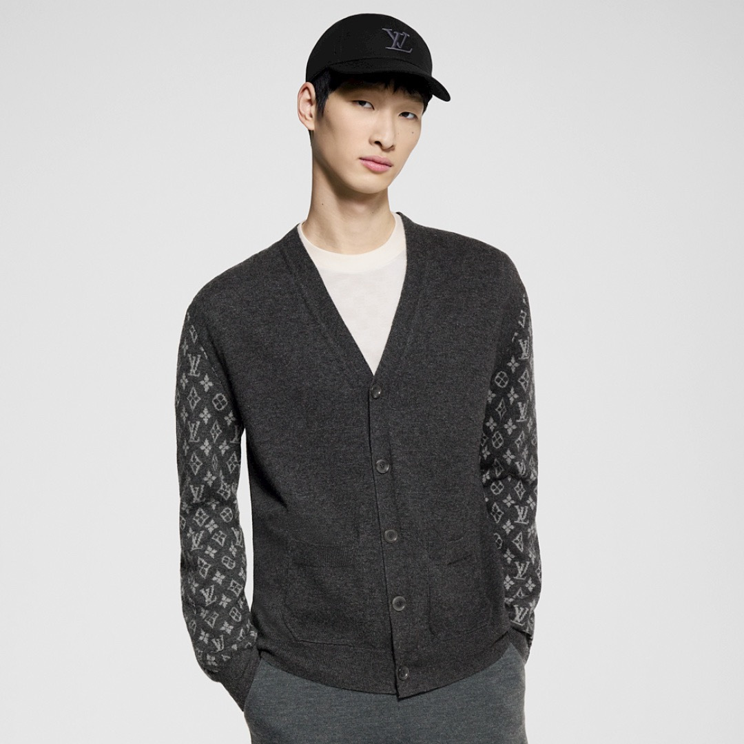 P609 Cashmere cardigan dark gray · image 22