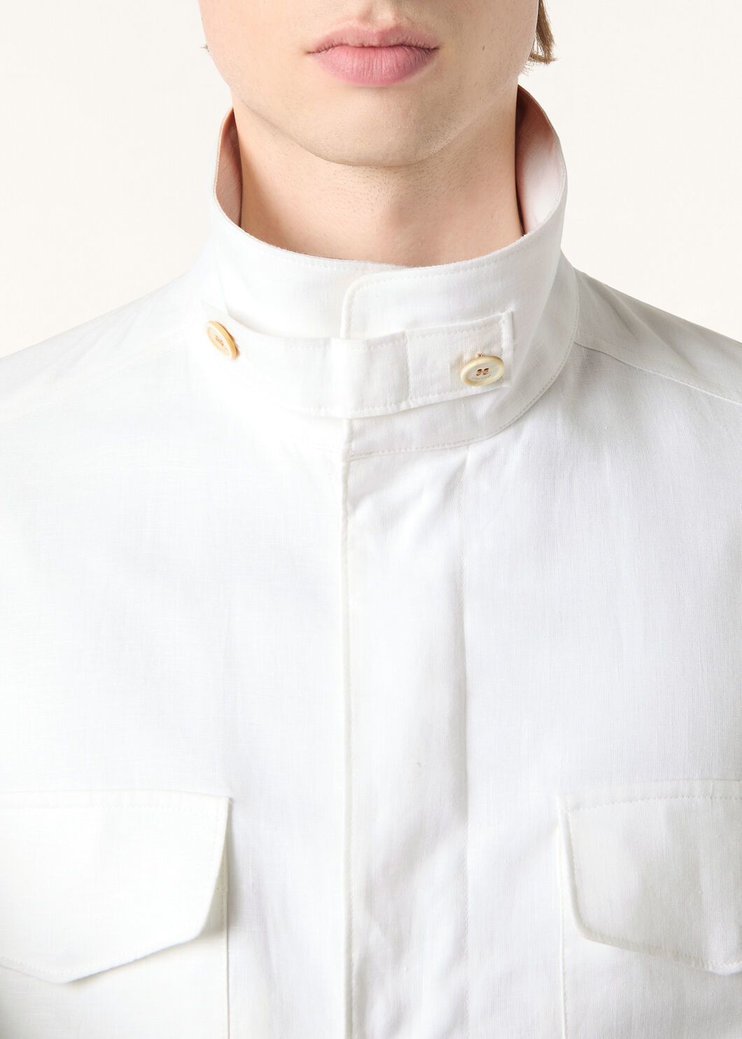 P1299 Linen solid color jacket · image 16