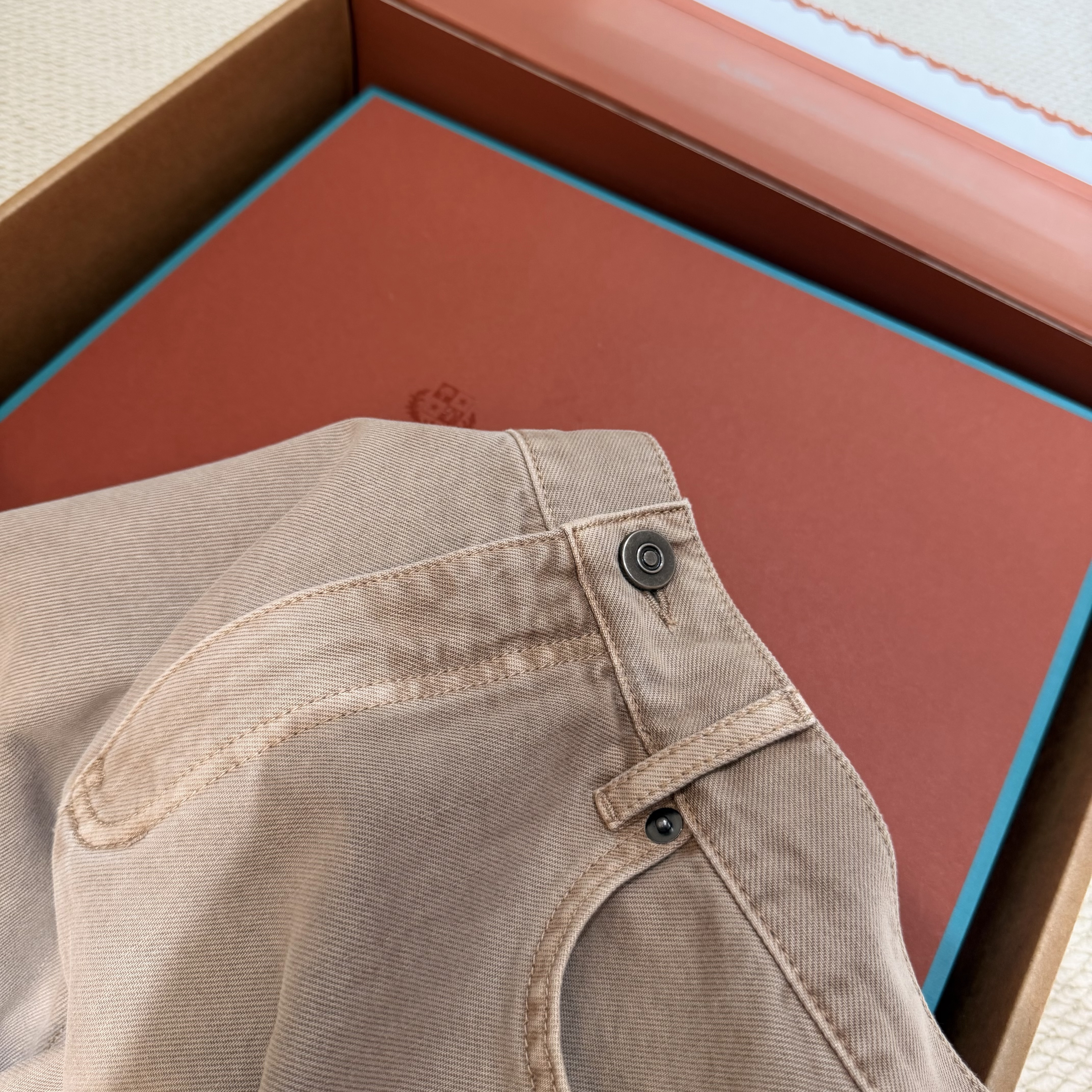 P519 Light grey brown casual pants · image 10