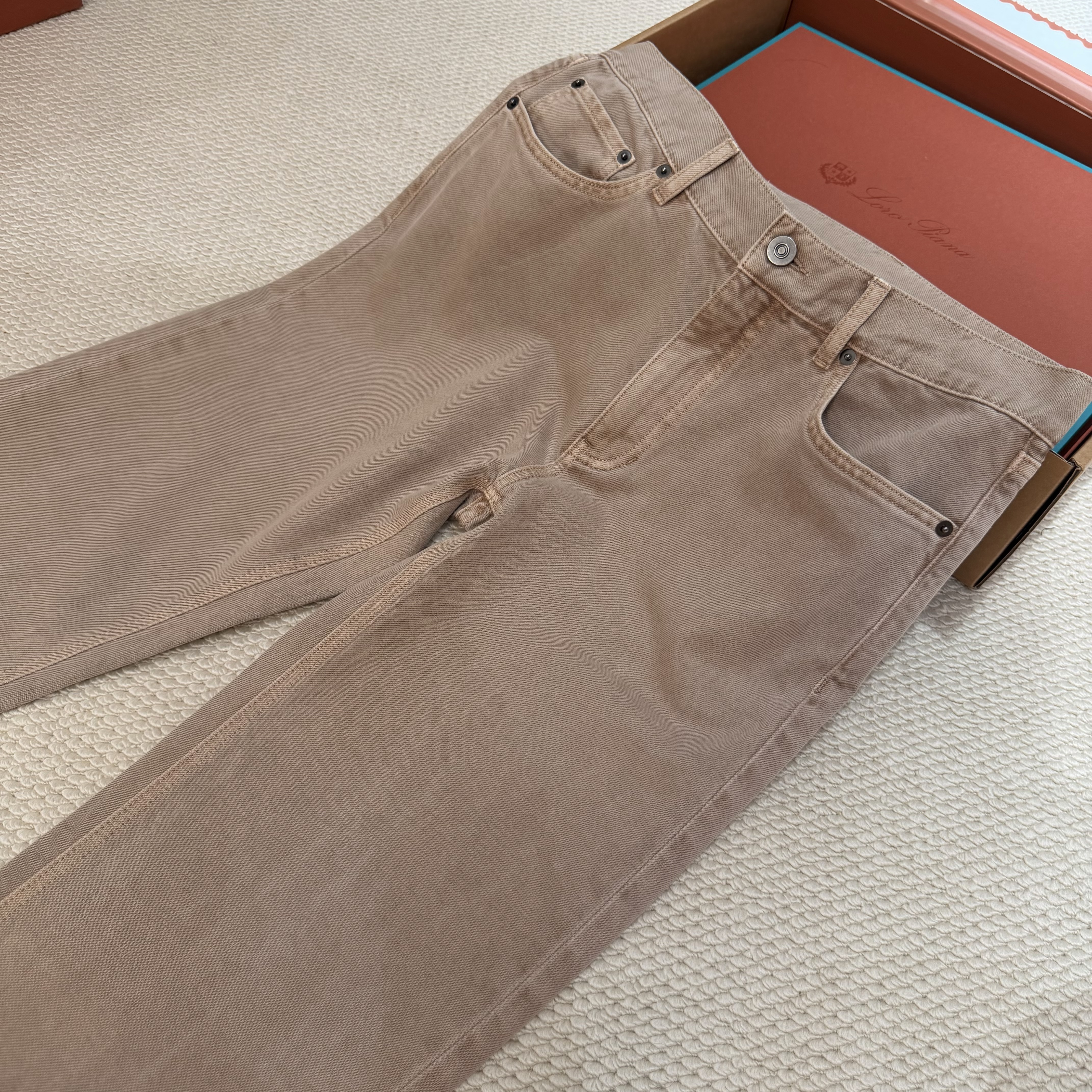 P519 Light grey brown casual pants · image 7