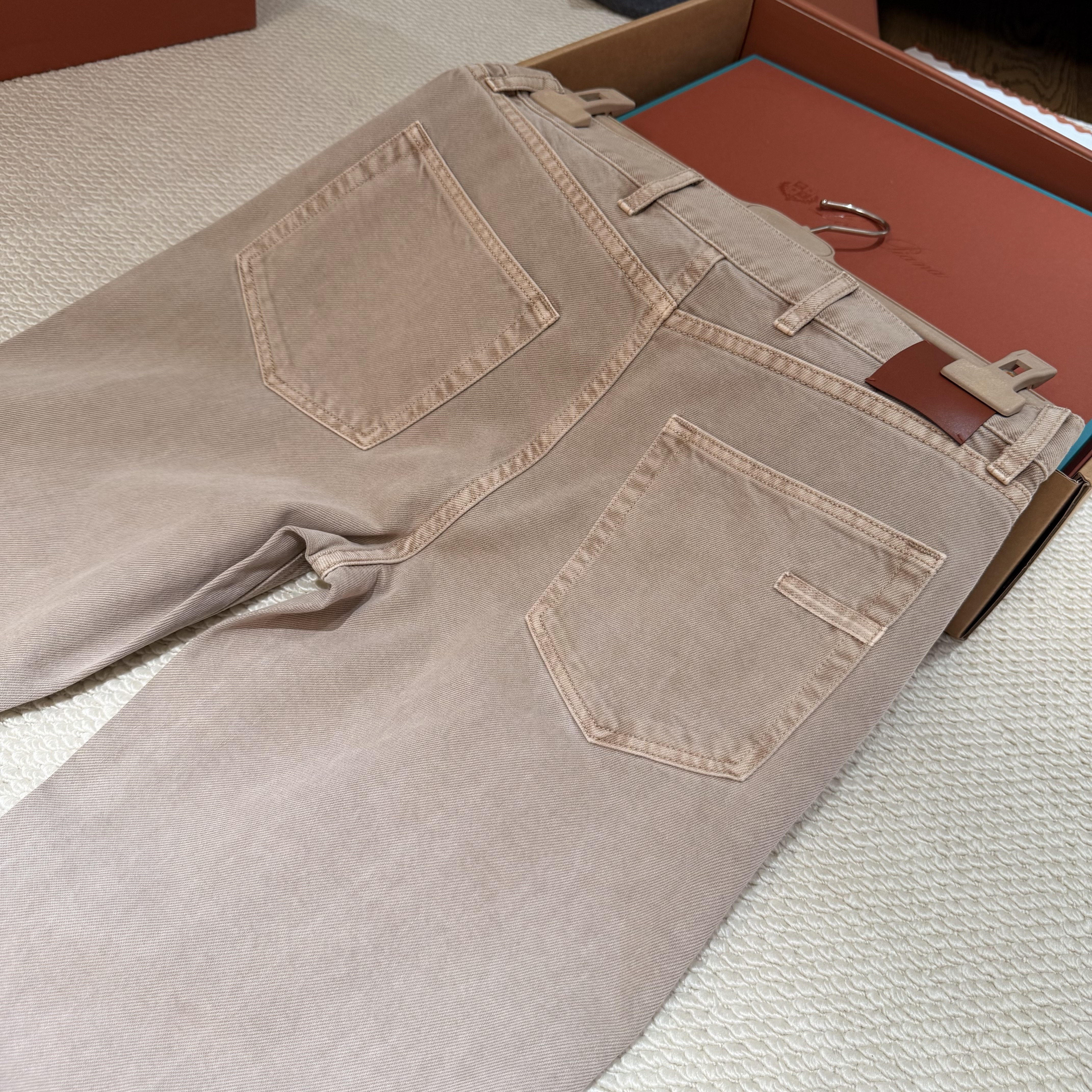 P519 Light grey brown casual pants · image 8
