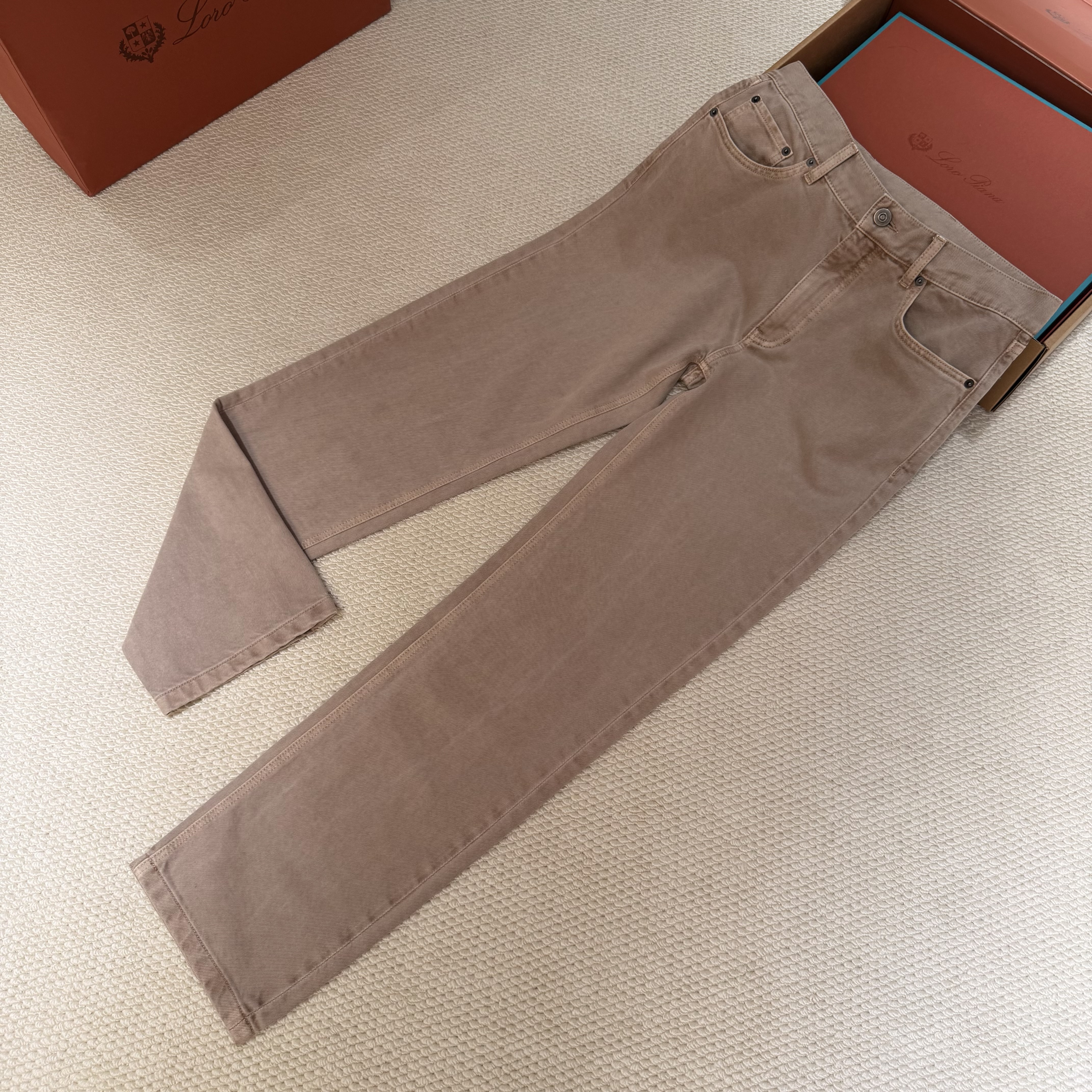 P519 Light grey brown casual pants · image 5
