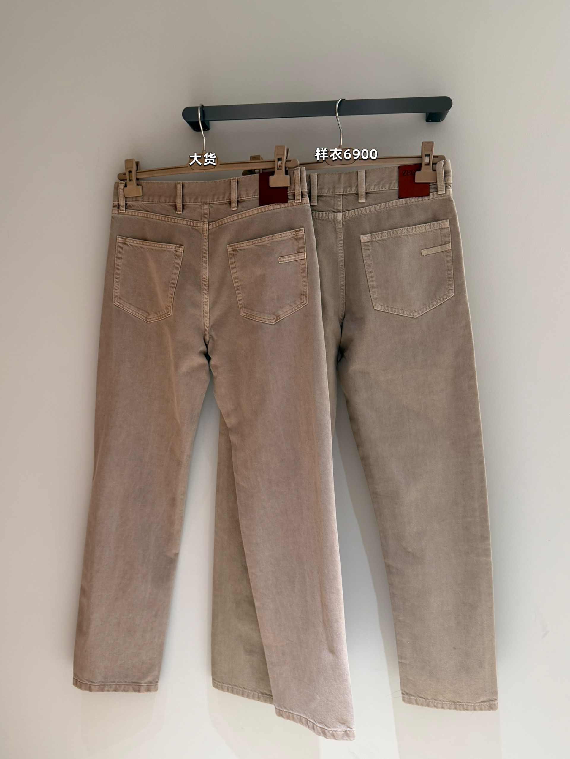 P519 Light grey brown casual pants · image 13