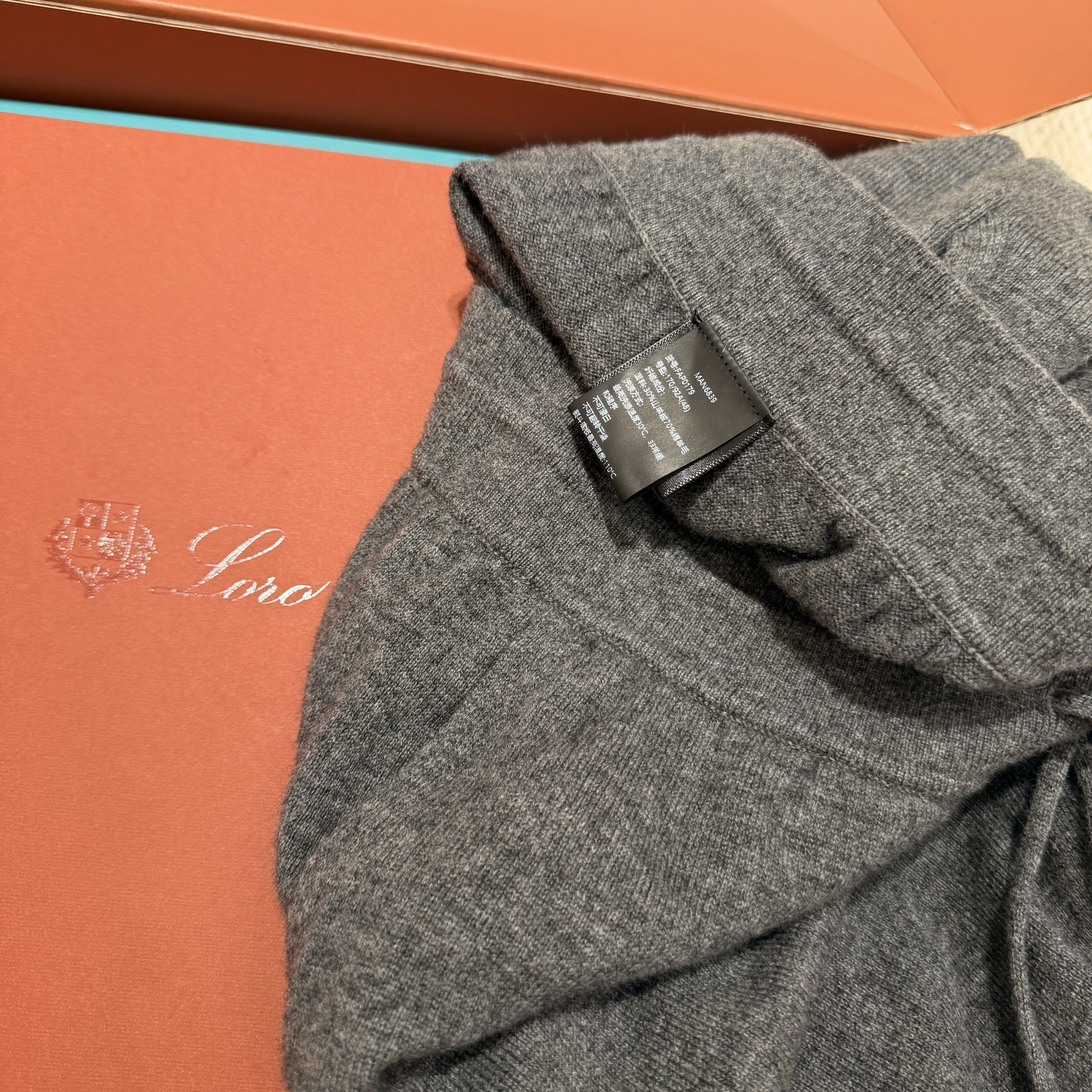 P989  Wool casual pants (dark gray) · image 10