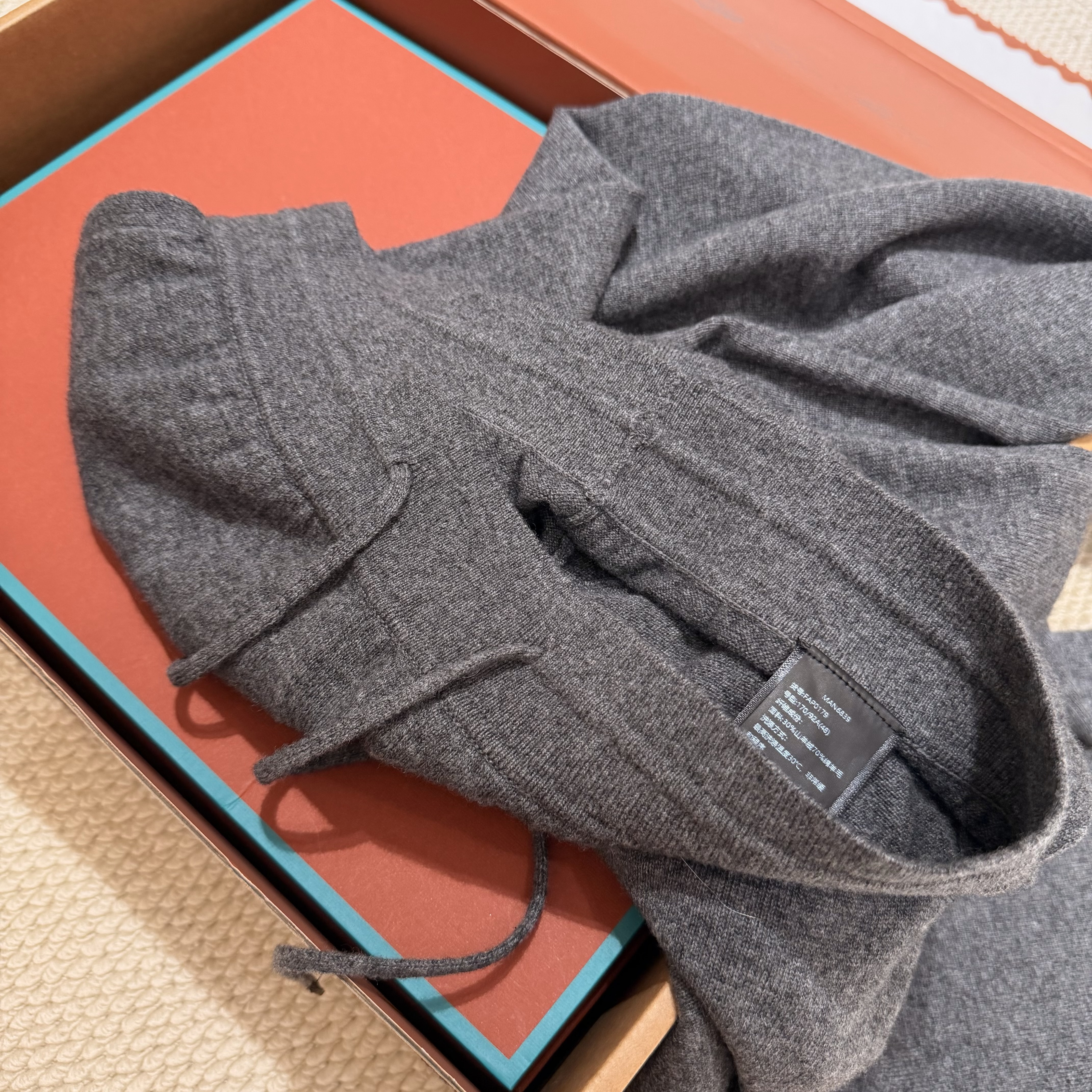 P989  Wool casual pants (dark gray) · image 7