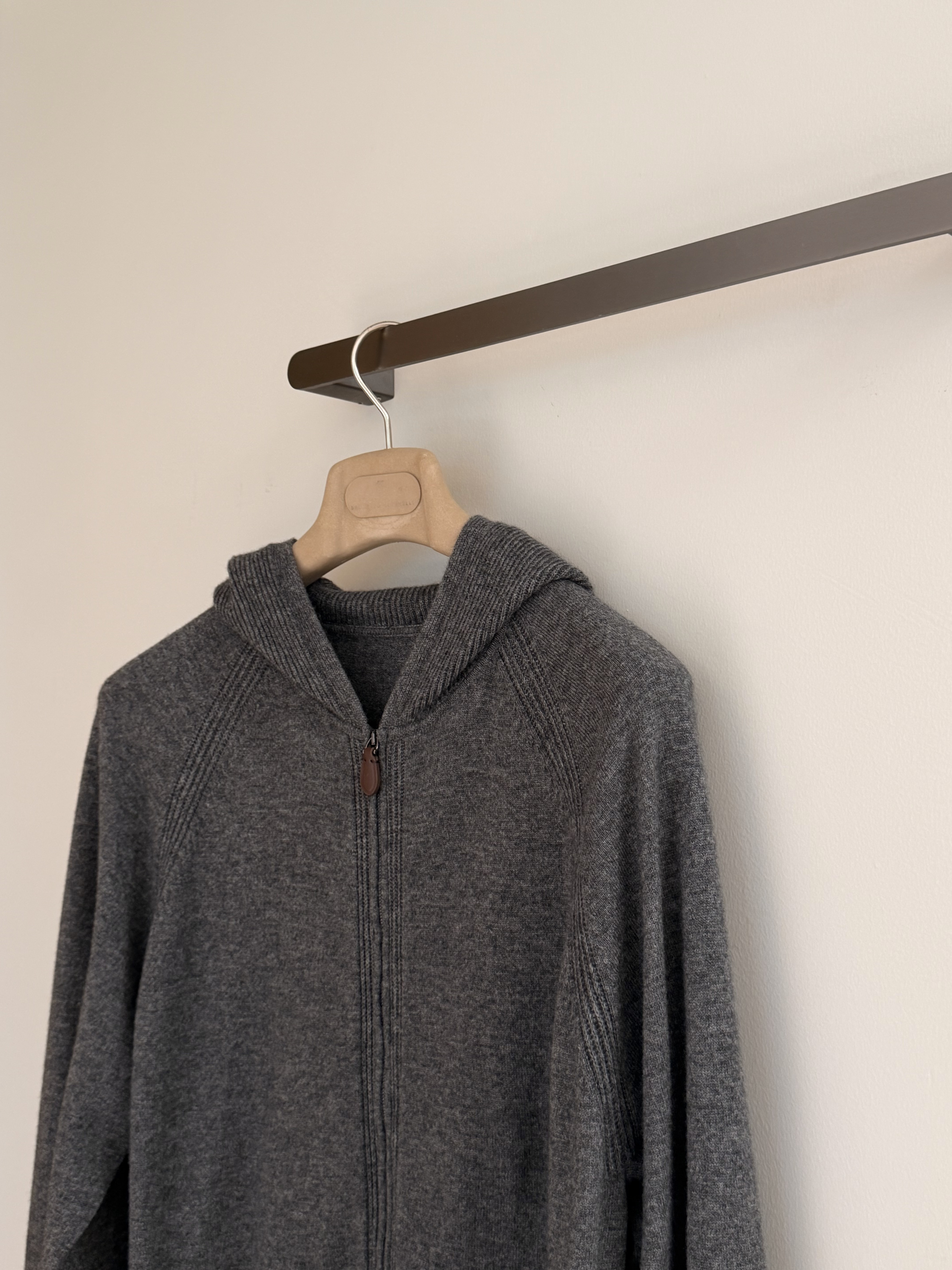 P1099 Wool Hoodie (Dark Grey) · image 7